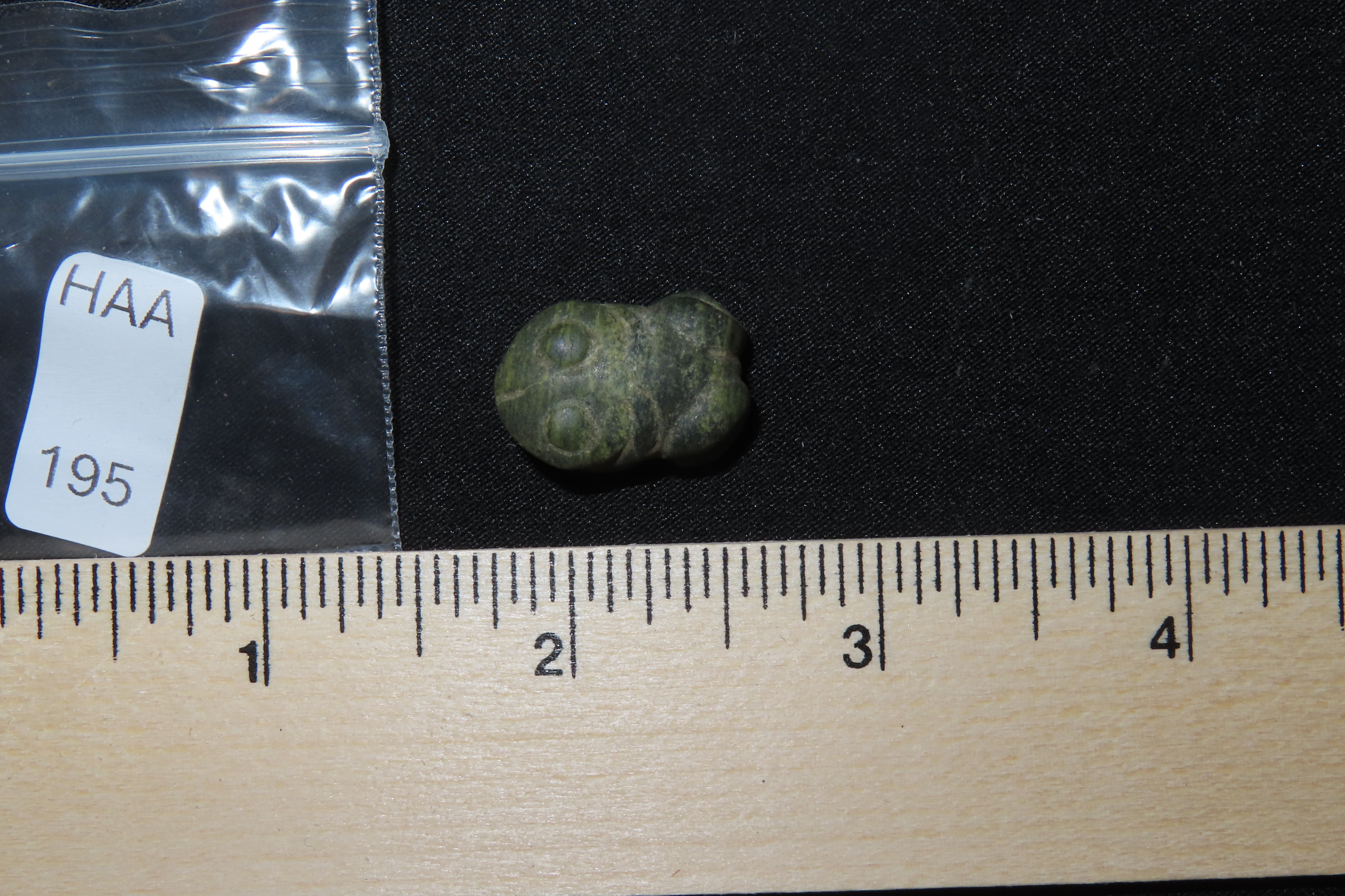 Rare Mimbres / Hohokam Frog Effigy Pendant found in New Mexico. Ex Jonathan Parks Collection.