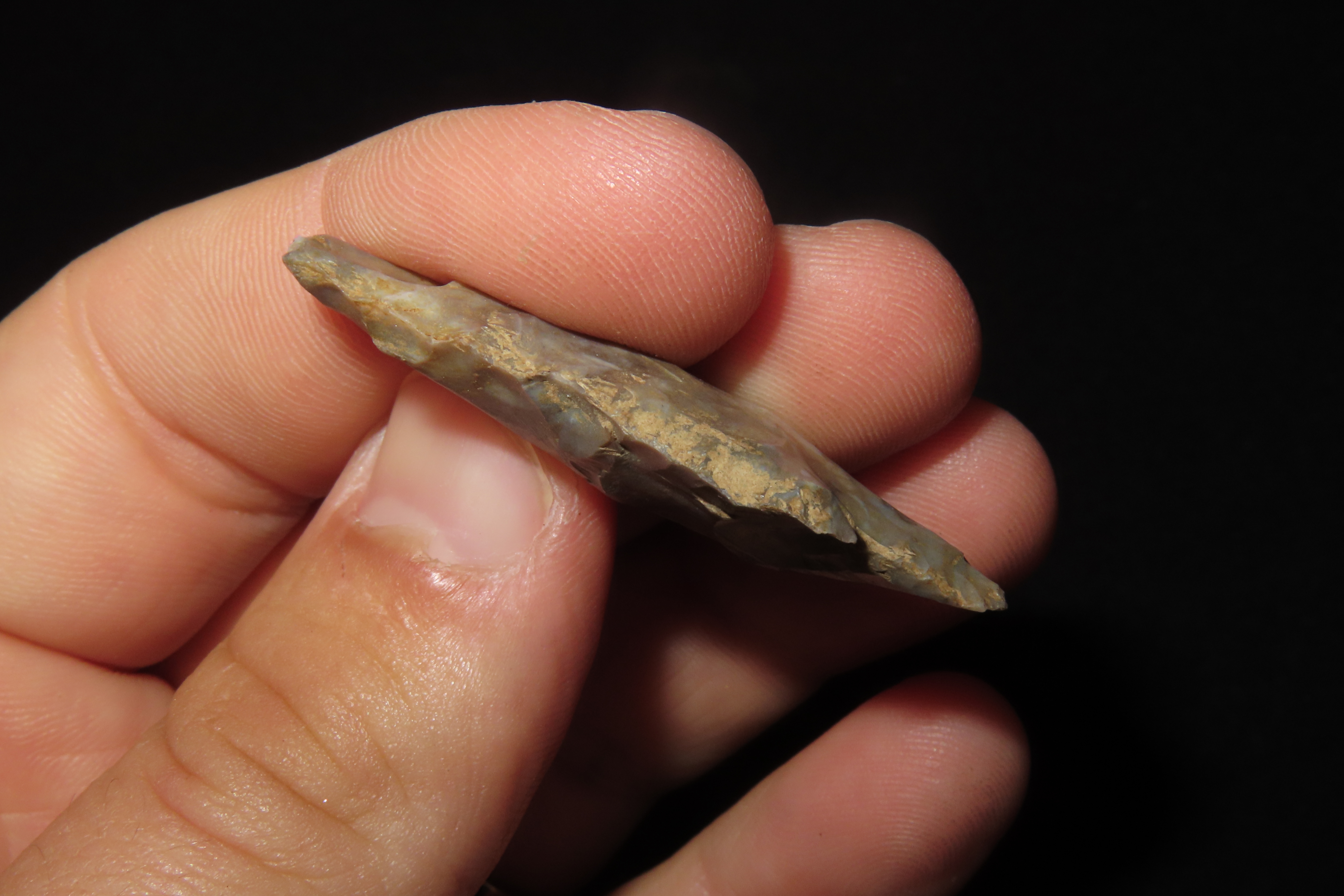 Colorful Florida Hardin found in Madison County, FL. Ex Brian Boles Collection. Deep South Arrowhead.