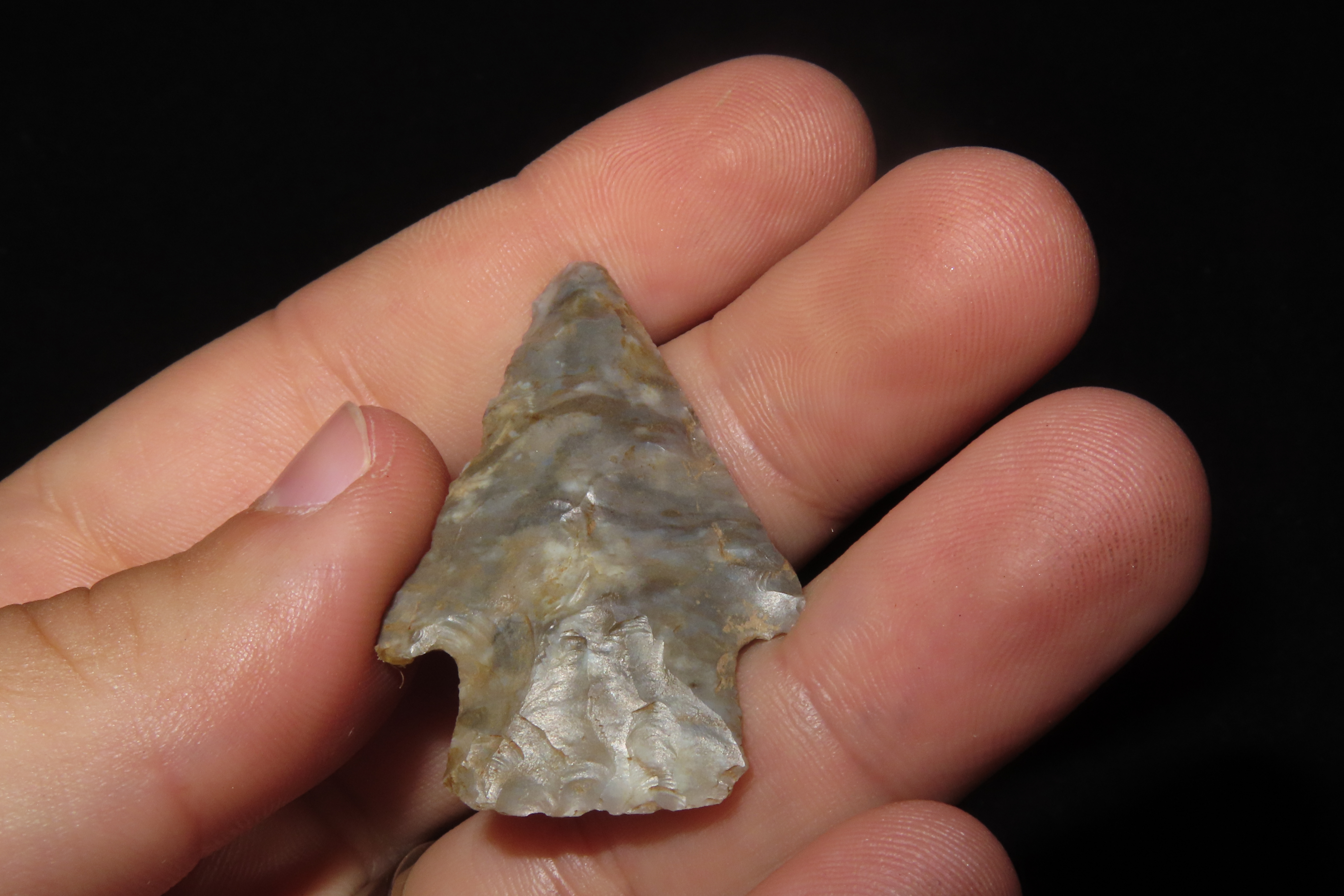 Colorful Florida Hardin found in Madison County, FL. Ex Brian Boles Collection. Deep South Arrowhead.