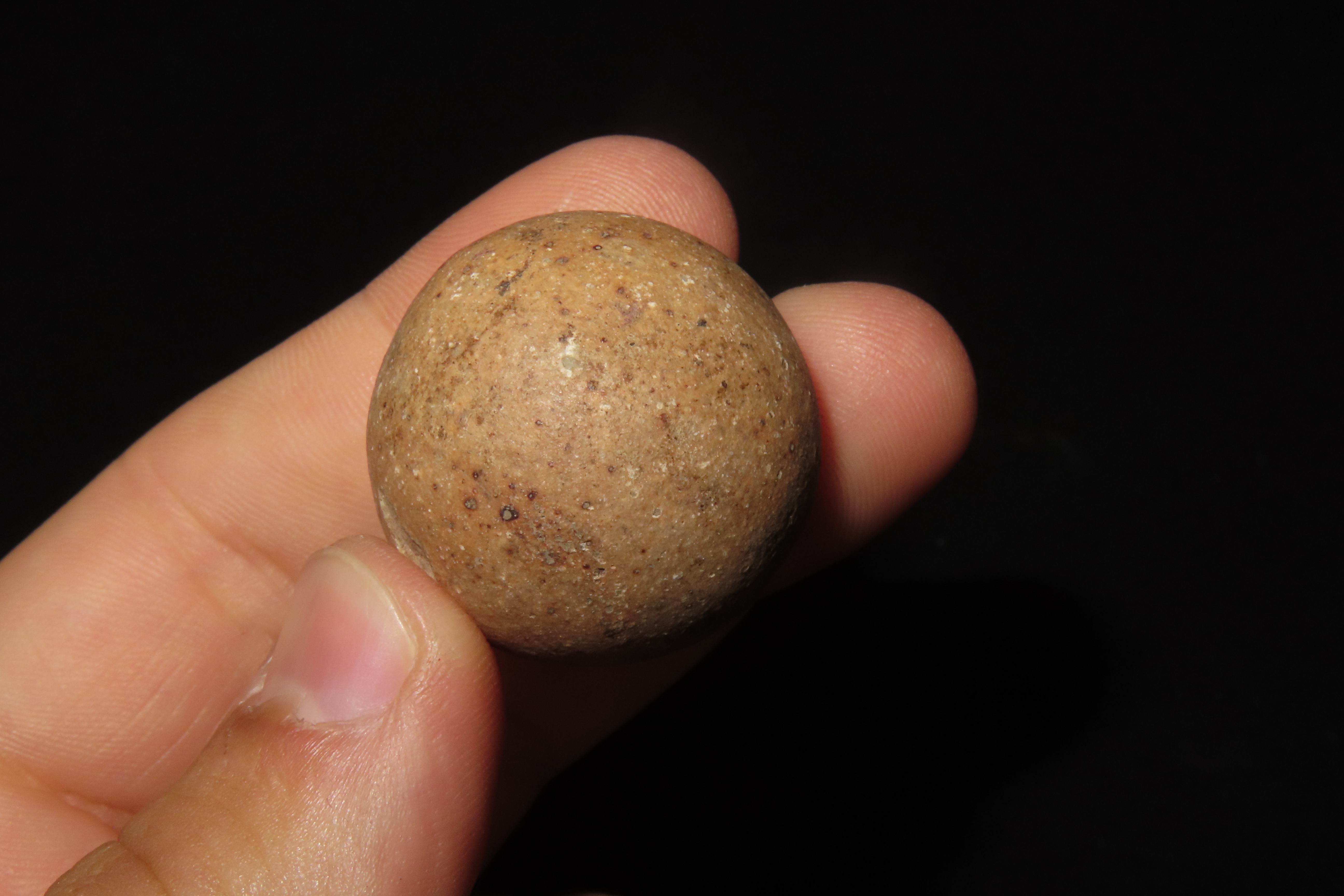 Group of 3 Hardstone Game Balls found in Western Kentucky. Nice examples.