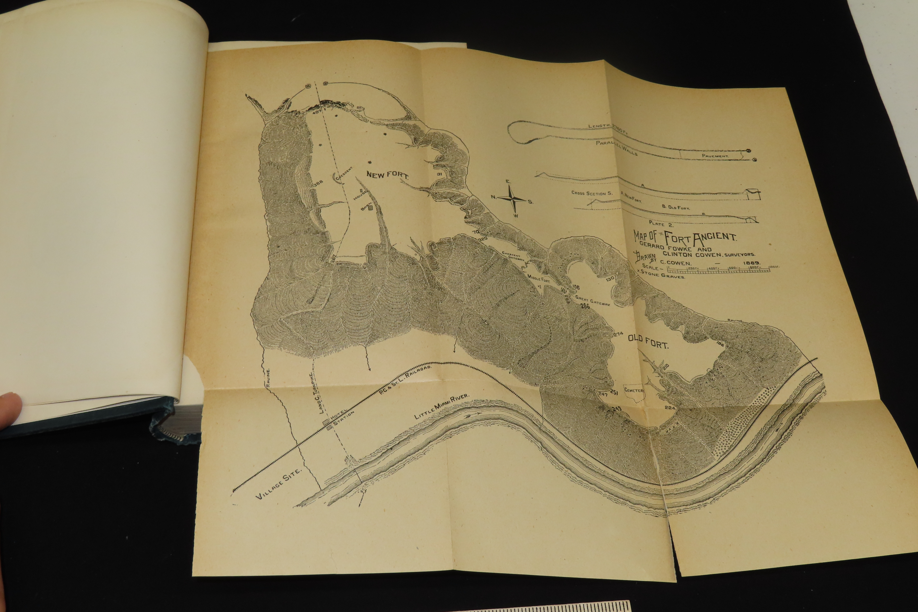 1895 FIRST EDITION HARDBACK; OHIO ARCHAEOLOGICAL AND HISTORICAL SOCIETY PUBLICATIONS VOLUME 4, 481 PAGES.