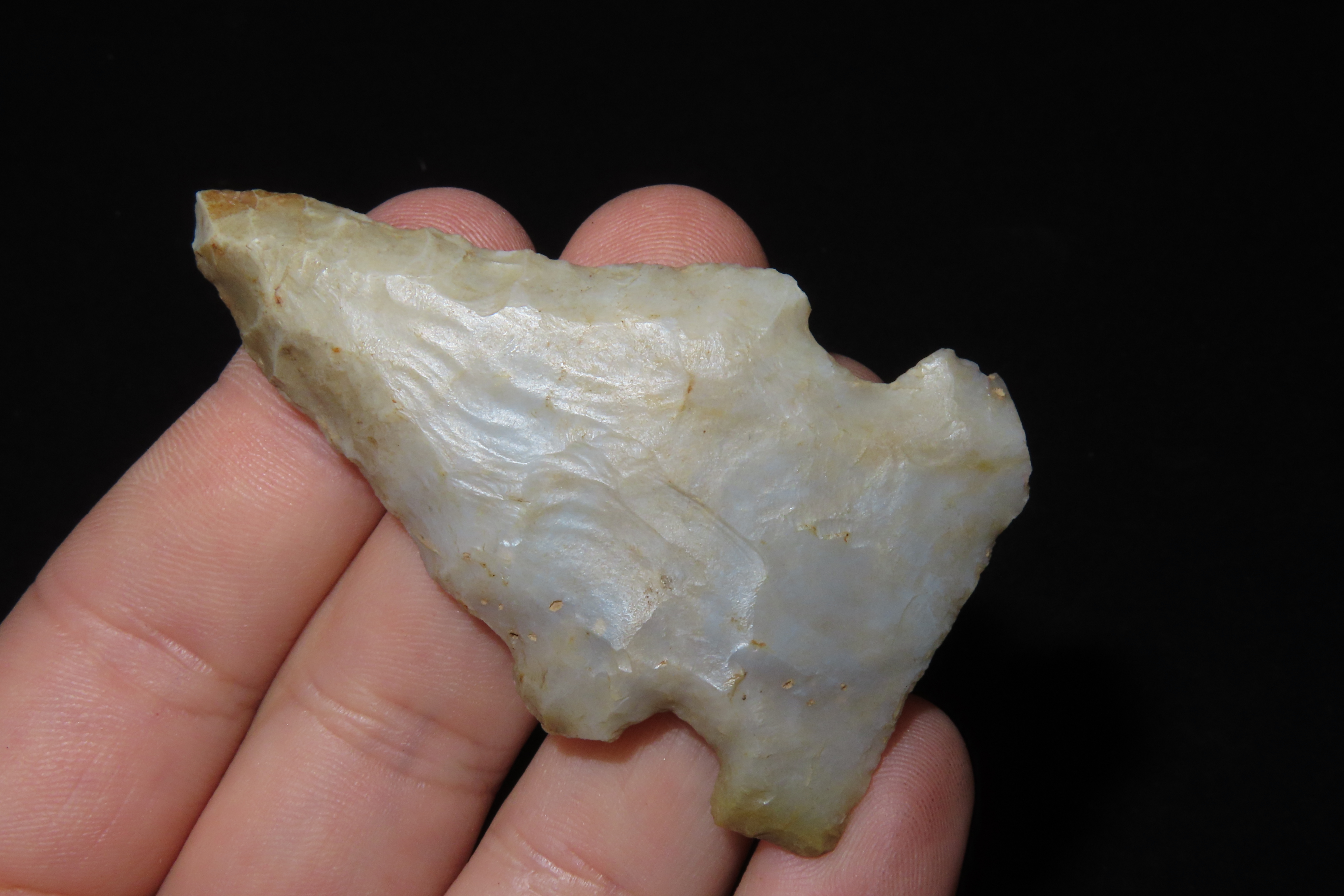 2 1/2" Translucent Flint Ridge Big Sandy found in Richland County Ohio.