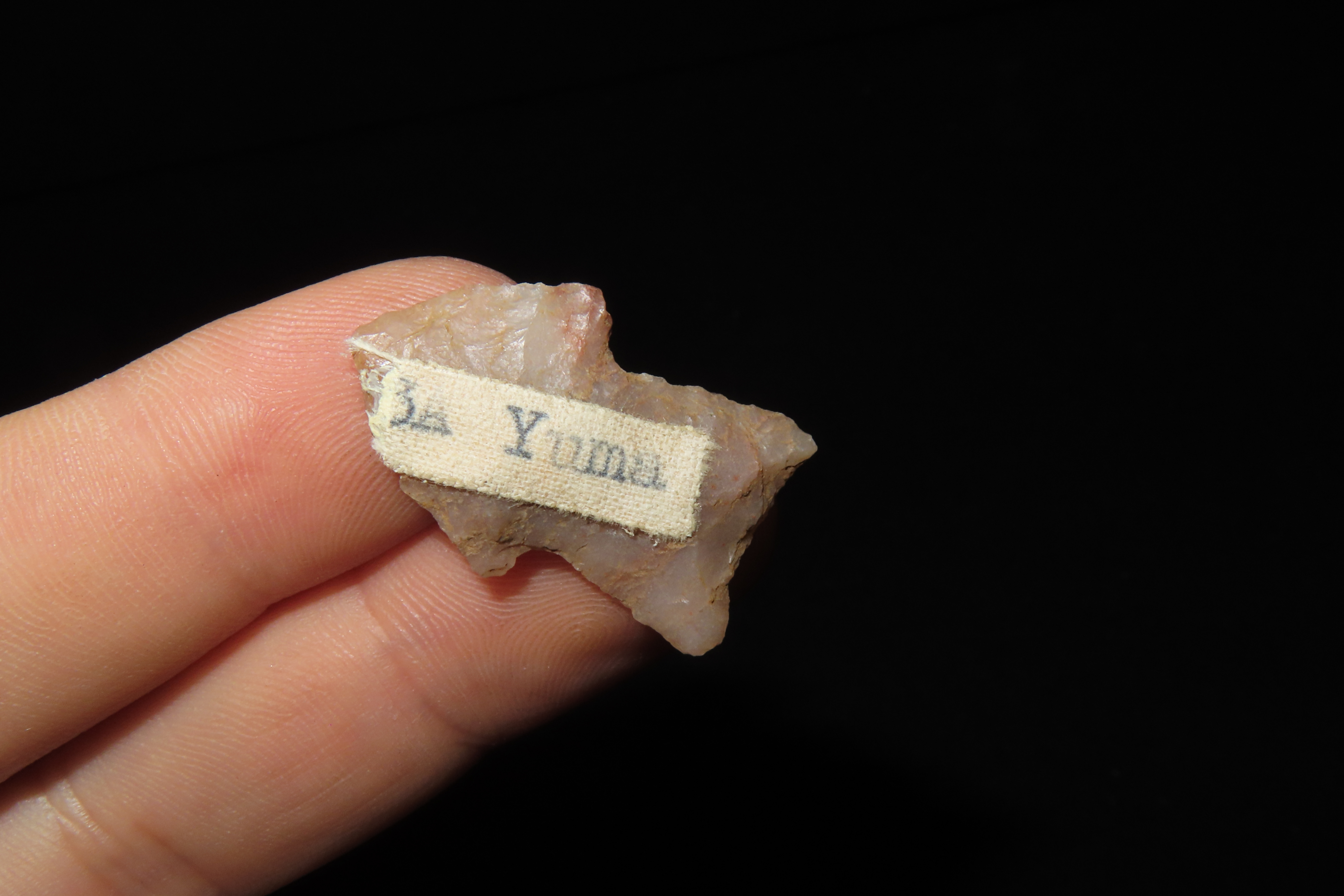Highly Translucent Florida Bird Point, Yuma. Ex Brian Boles Collection. Deep South Arrowhead.