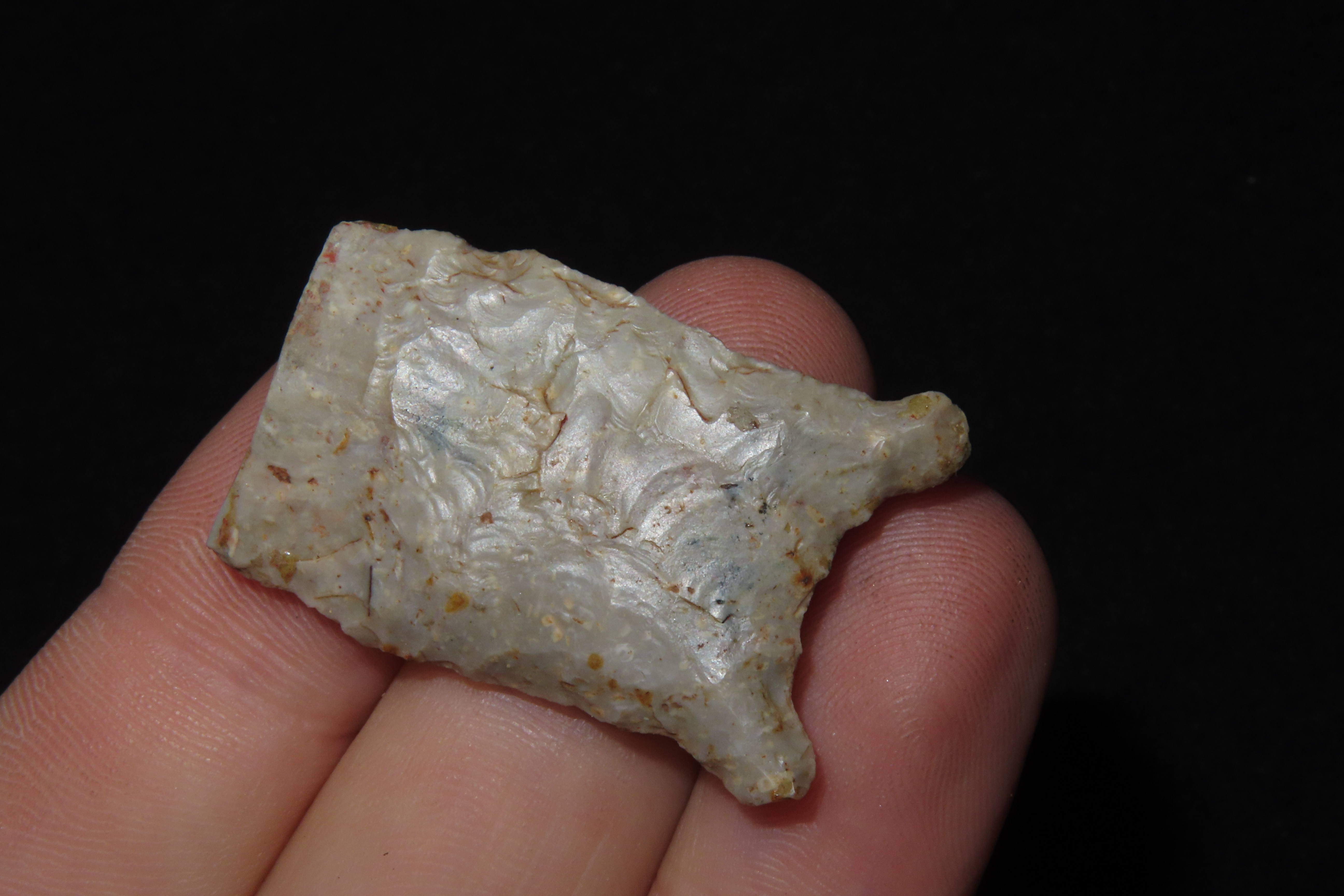Nice Heartbreaker Paleo Cumberland base found in Hart County, Kentucky.