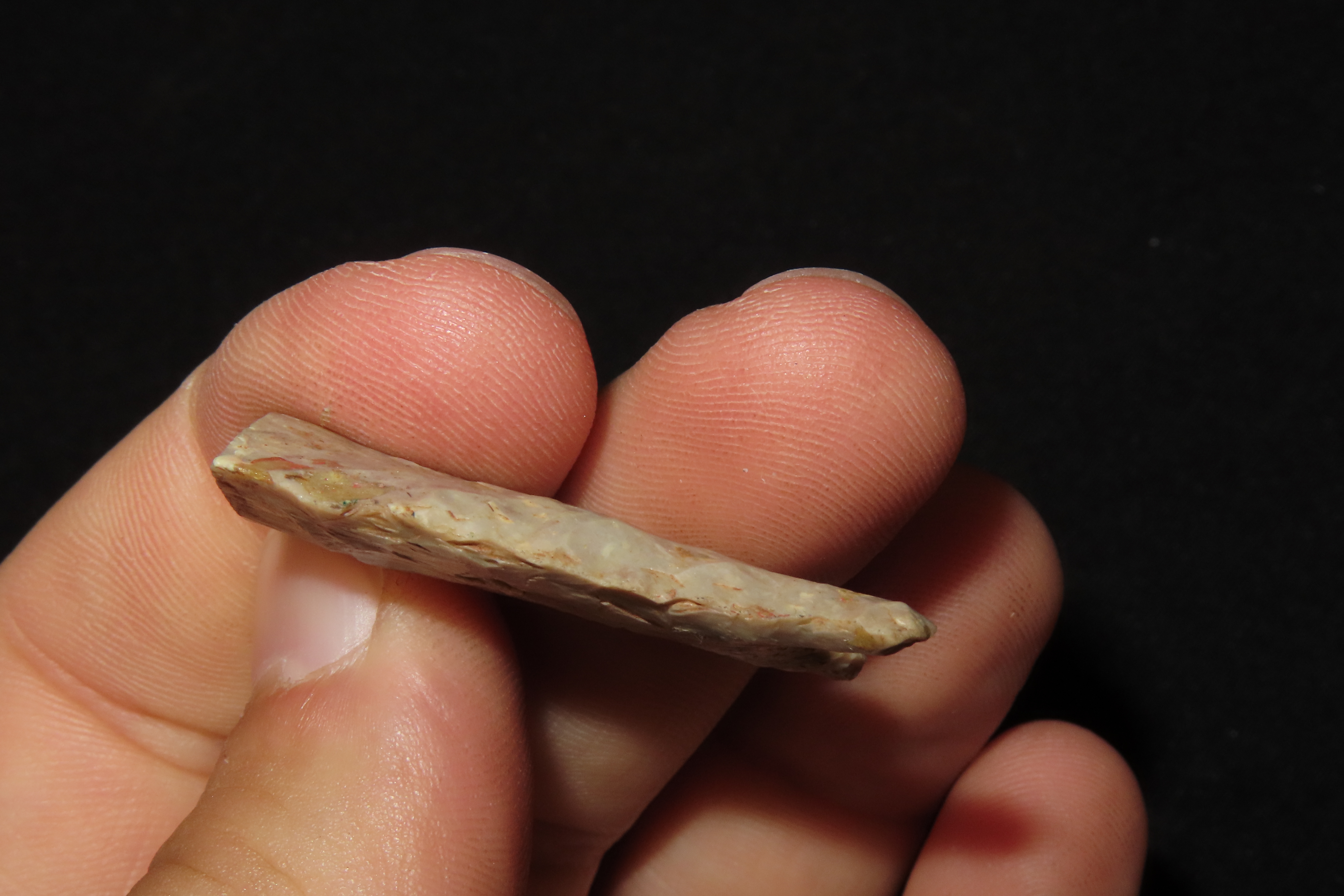 Nice Heartbreaker Paleo Cumberland base found in Hart County, Kentucky.