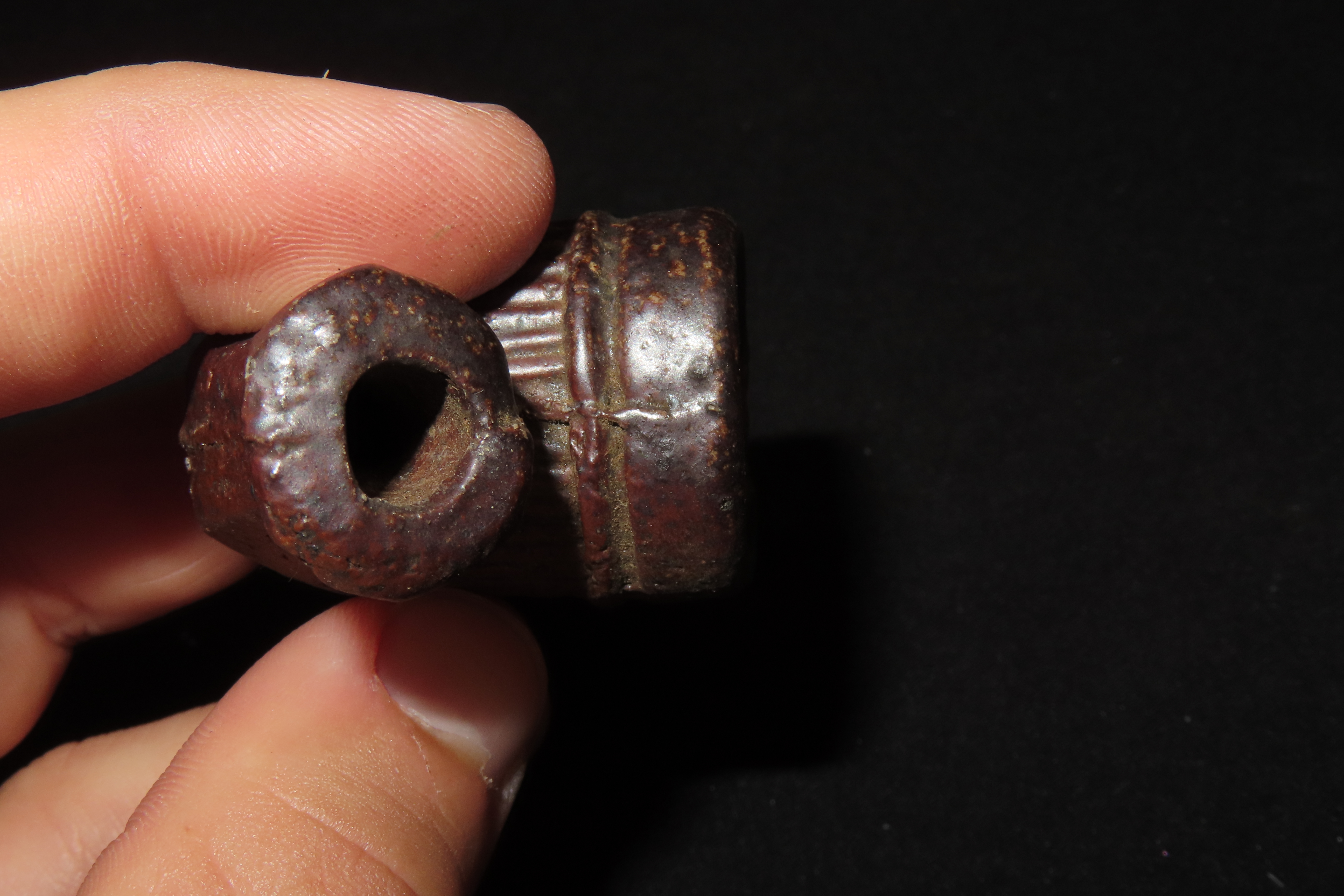 Great Historic Clay Trade Pipe found in in Gallatin County Illinois.