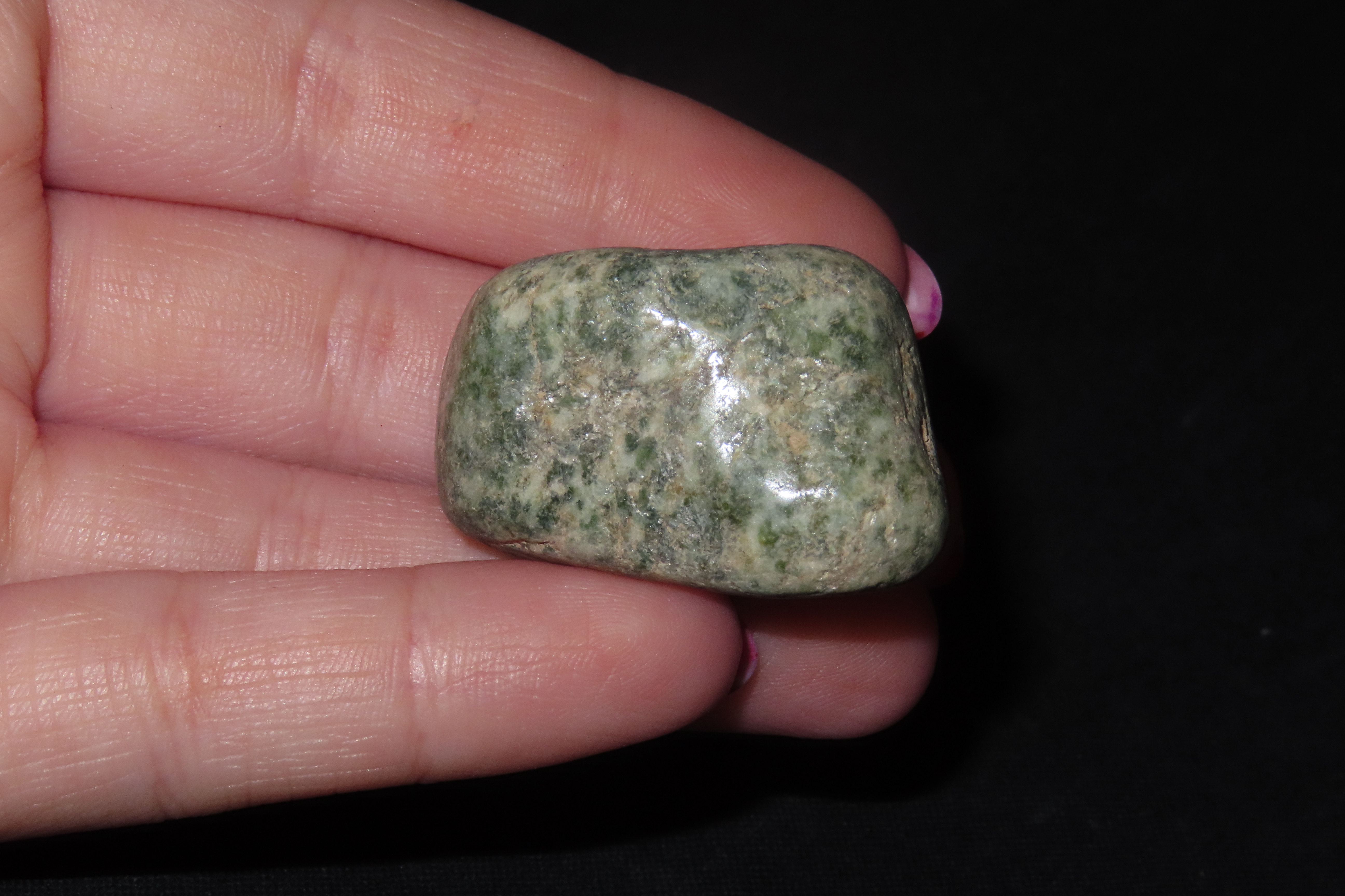 Large Beautiful Pre-Columbian Mezcala Jade / Jadeite Pendant, Drilled Stone Bead. Meticulously Shaped & Heavily Polished with Outstanding Co