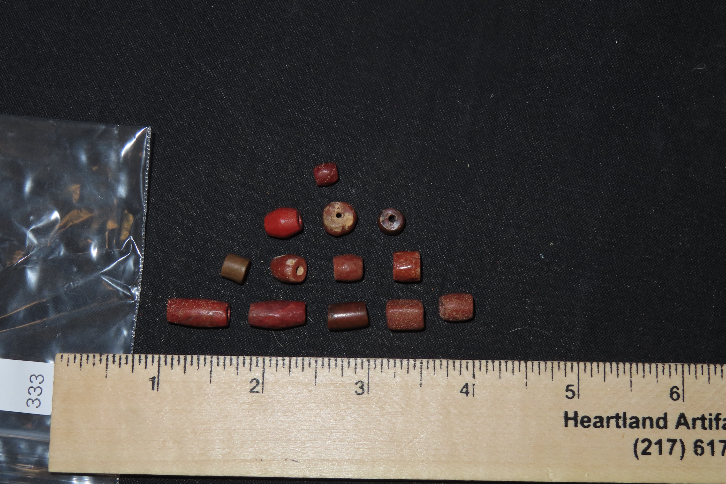 Wonderful Group of Carnelian Agate Tairona Culture Beads from Columbia