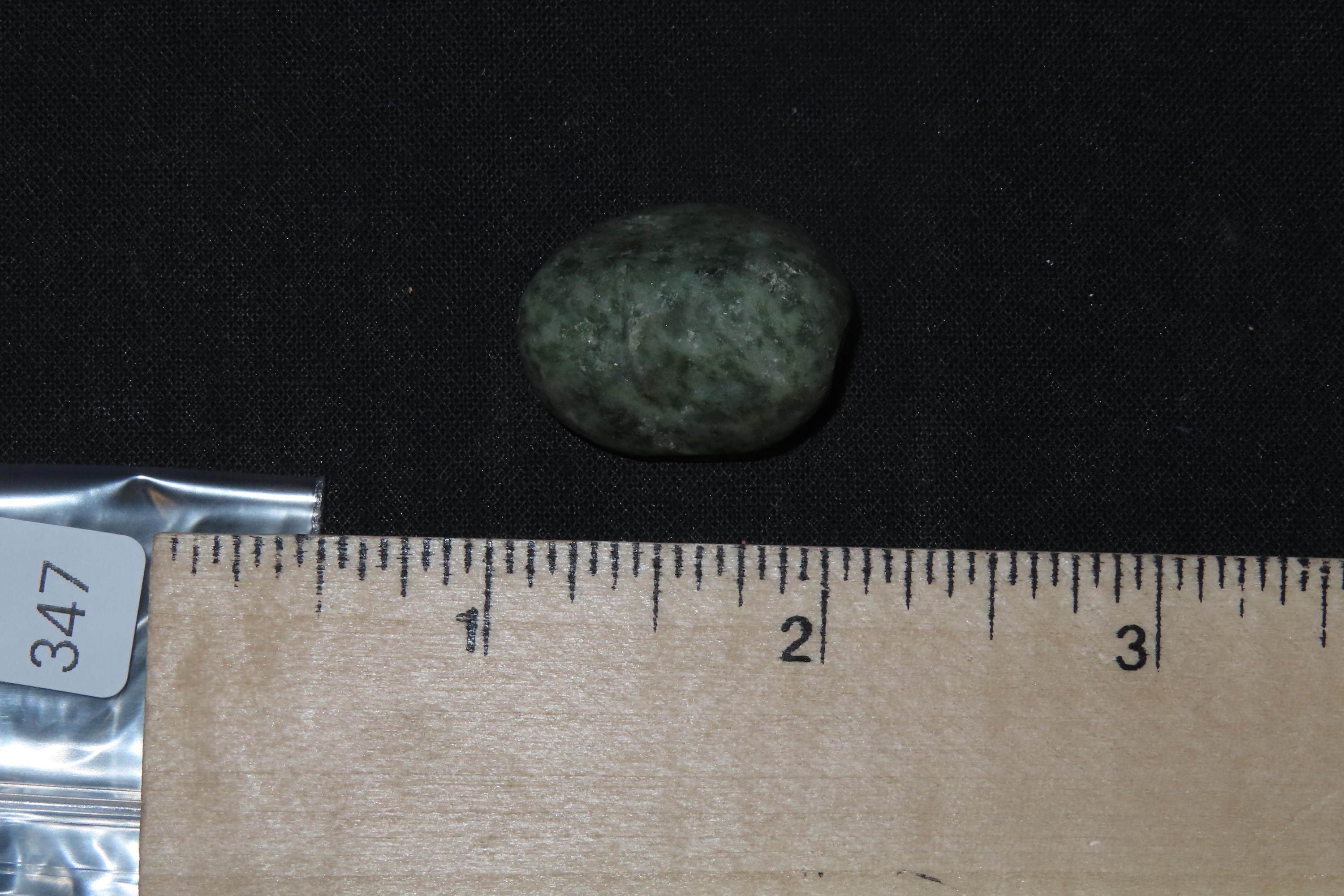 Nice l Pre-Columbian Mezcala Jade / Jadeite Face Effigy Pendant, Drilled Stone Bead. Meticulously Shaped & Heavily Polished with Outstanding