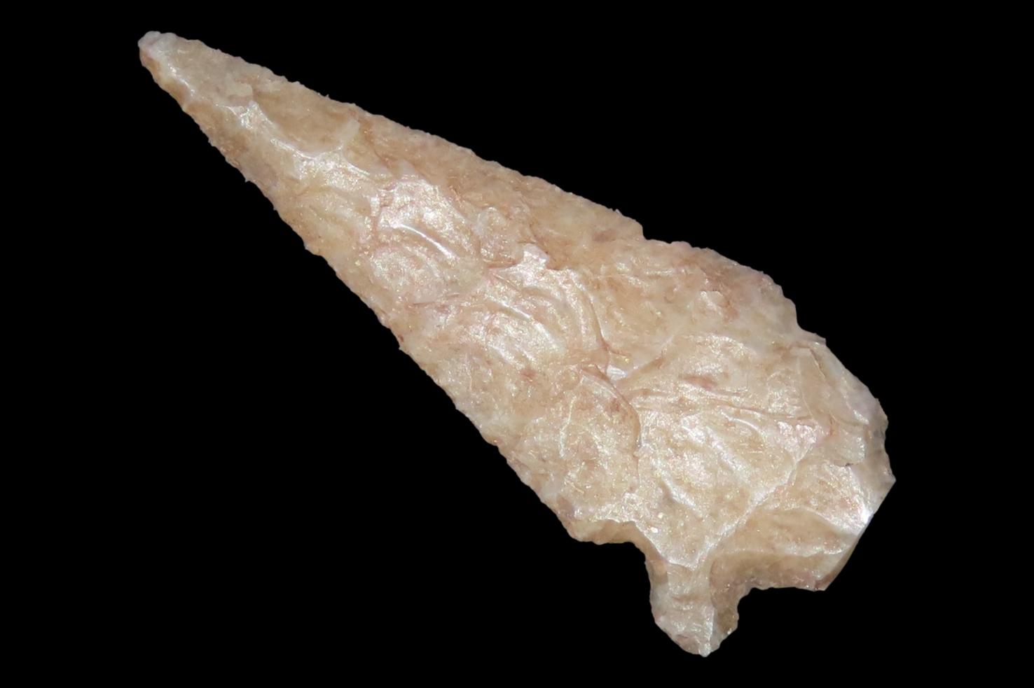 Wafer thin Double Notch Bird Point / Arrowhead found in New Mexico.