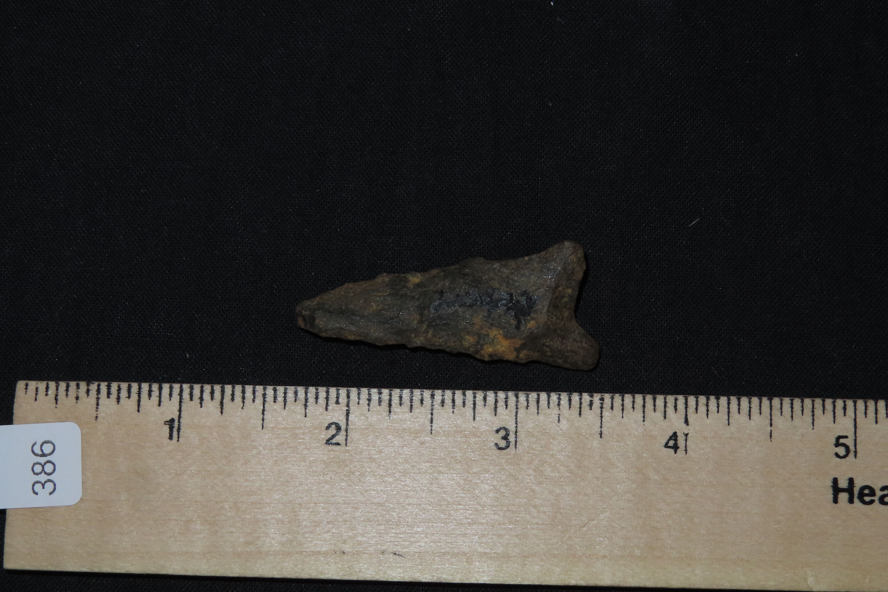 1 7/8" Late Paleo Dalton found in Erie County Pennsylvania. Indian Arrowhead, Artifact.
