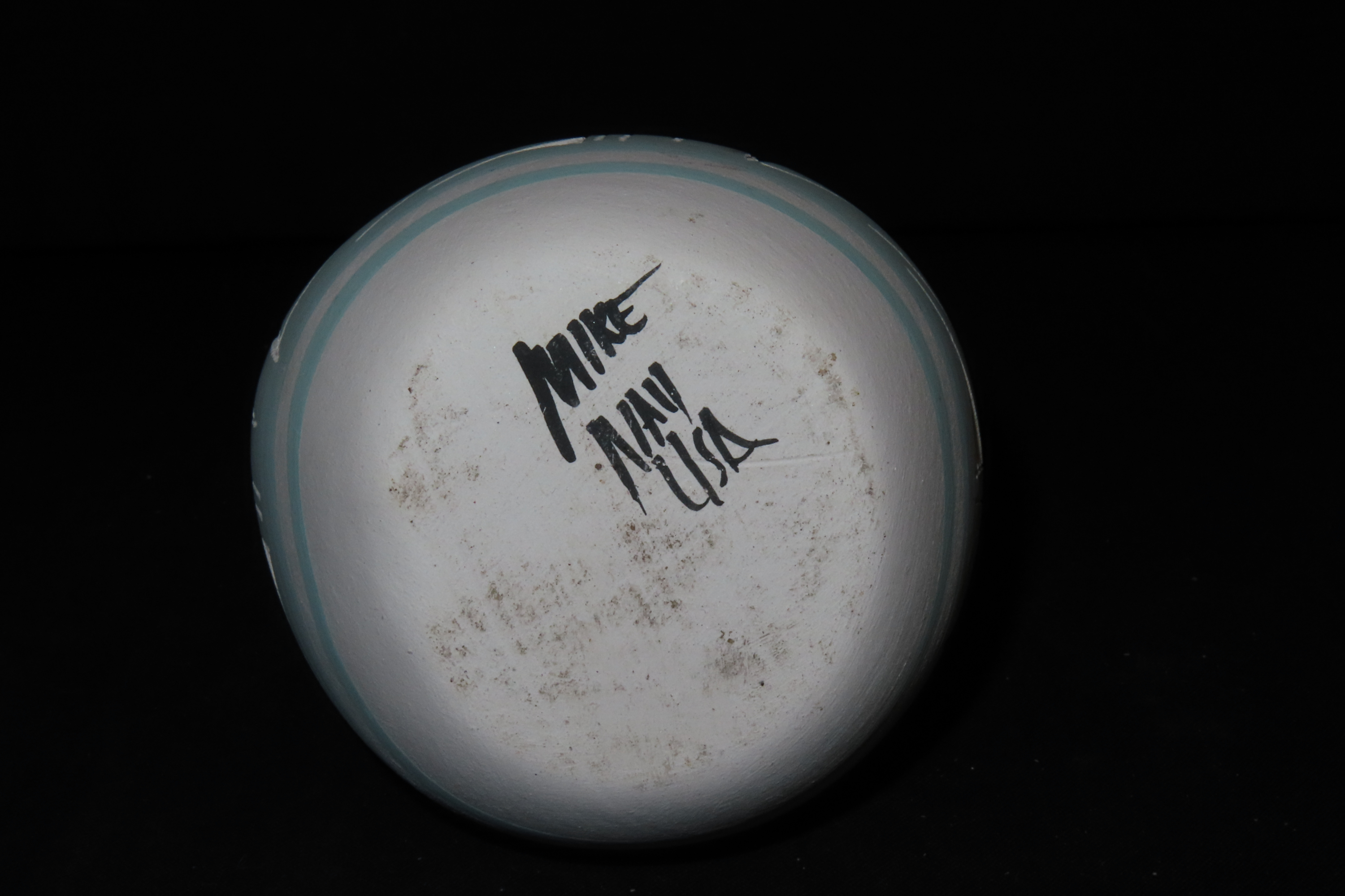 Beautiful Southwest Navajo Indians Pottery Wedding Vase. Original Hand Painted / hand Etched Example. Signed on Bottom.