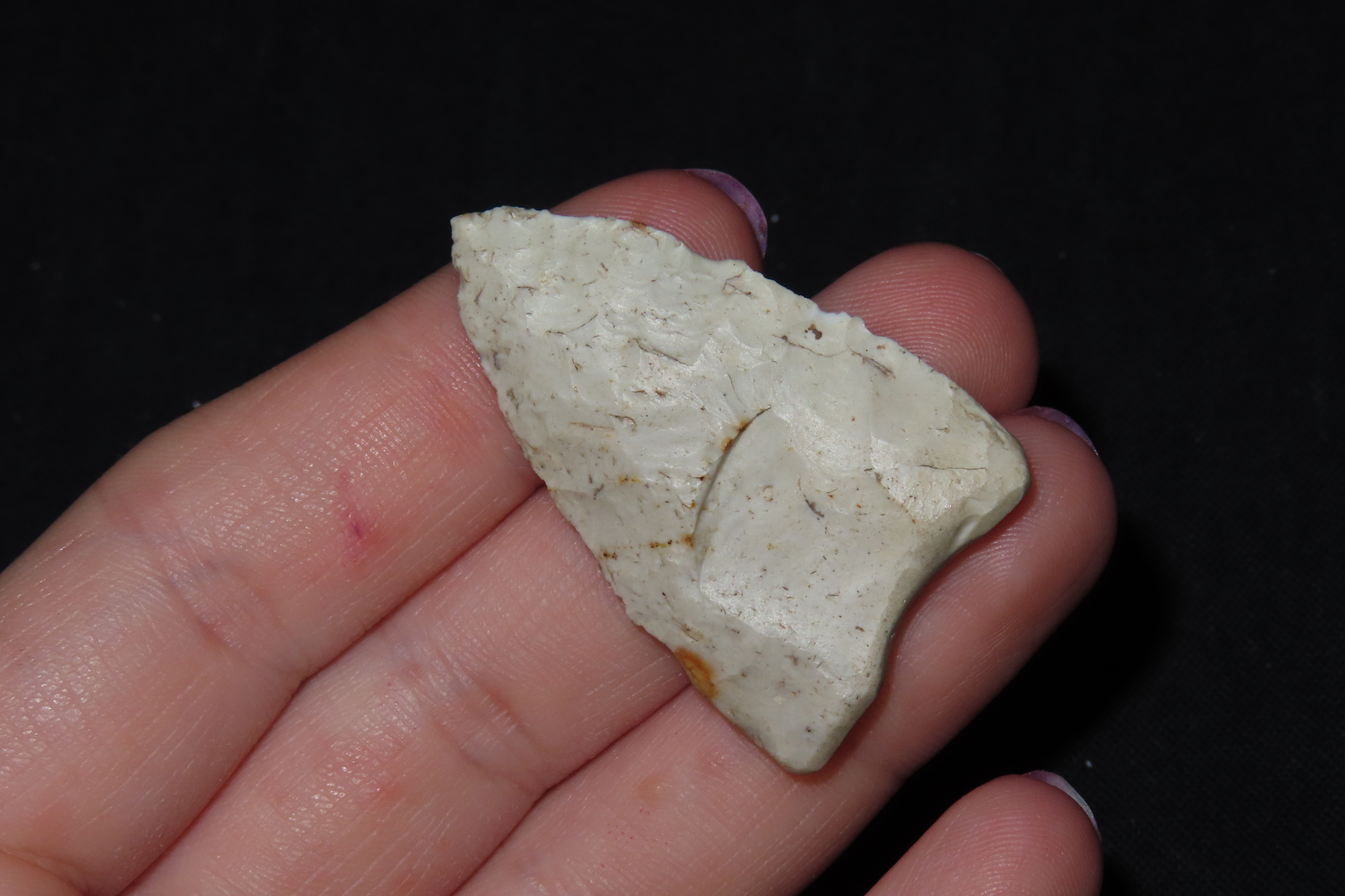 Fluted paleo Clovis found in Waukesha Co. Wisconsin. Base Salvaged after Break. Well Fluted on Both sides.