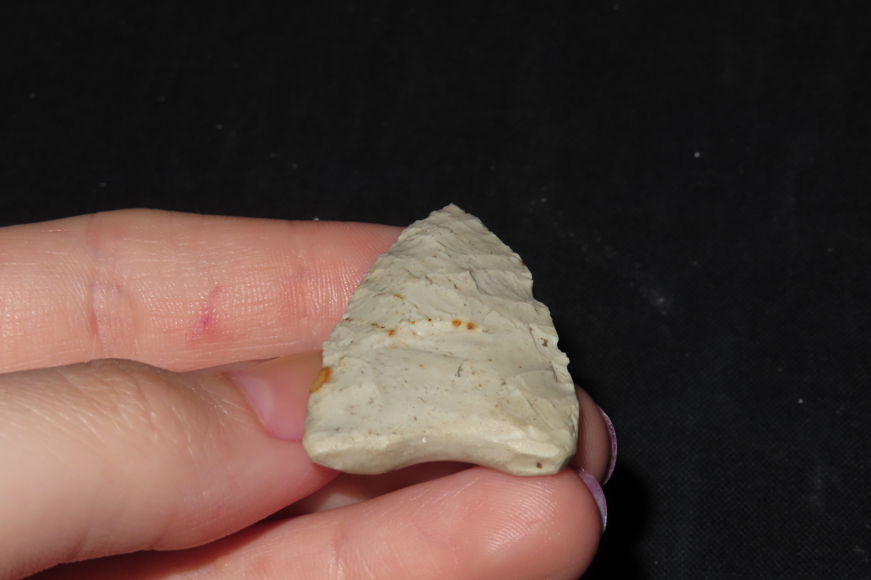 Fluted paleo Clovis found in Waukesha Co. Wisconsin. Base Salvaged after Break. Well Fluted on Both sides.