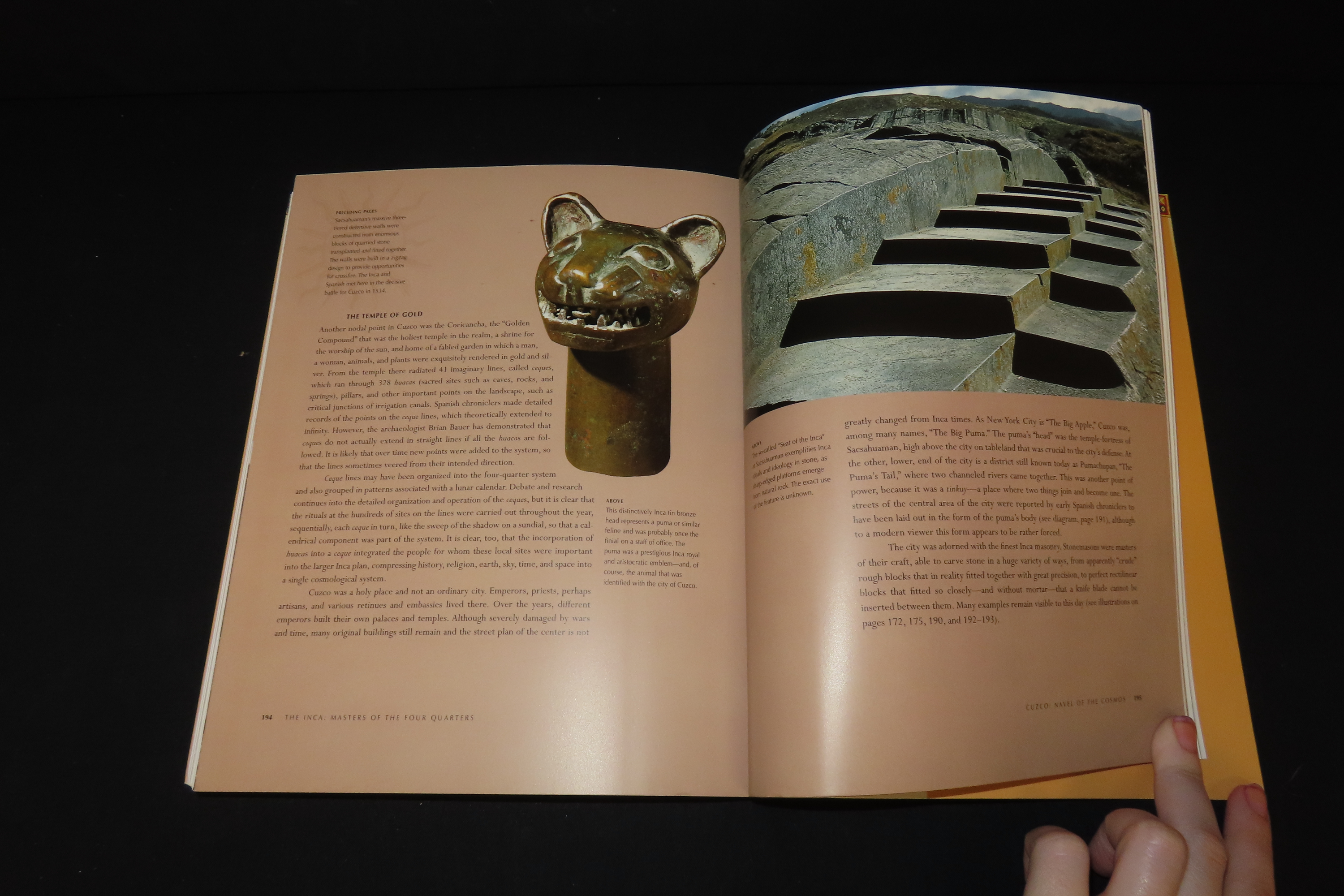 TREASURES OF THE INCAS, 264 PAGES, 100'S OF GREAT COLOR PHOTOS OF GREAT ARTIFACTS FROM GOLD TO POTTERY, SHELL TO FABRIC, AND SO MUCH MORE