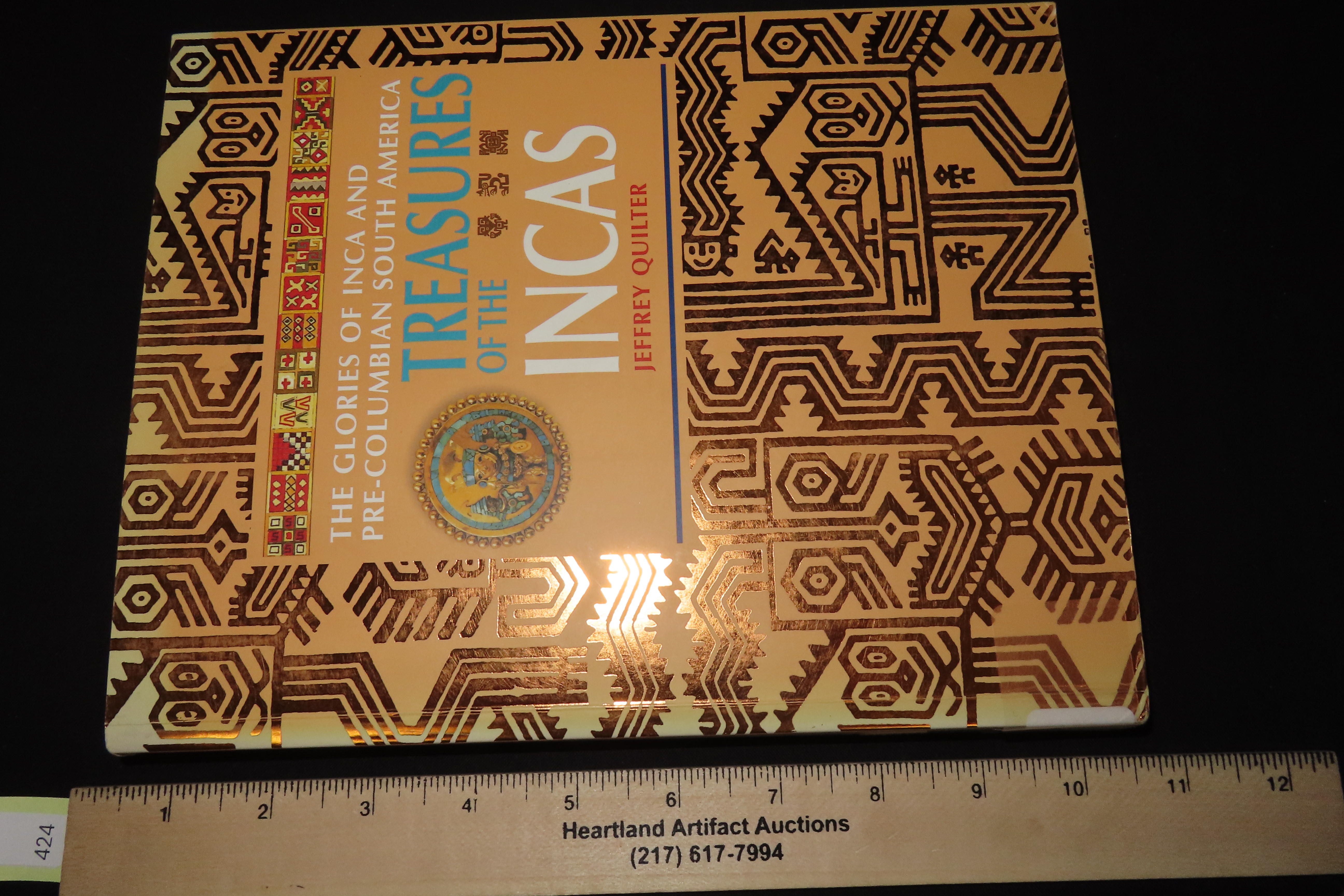 TREASURES OF THE INCAS, 264 PAGES, 100'S OF GREAT COLOR PHOTOS OF GREAT ARTIFACTS FROM GOLD TO POTTERY, SHELL TO FABRIC, AND SO MUCH MORE