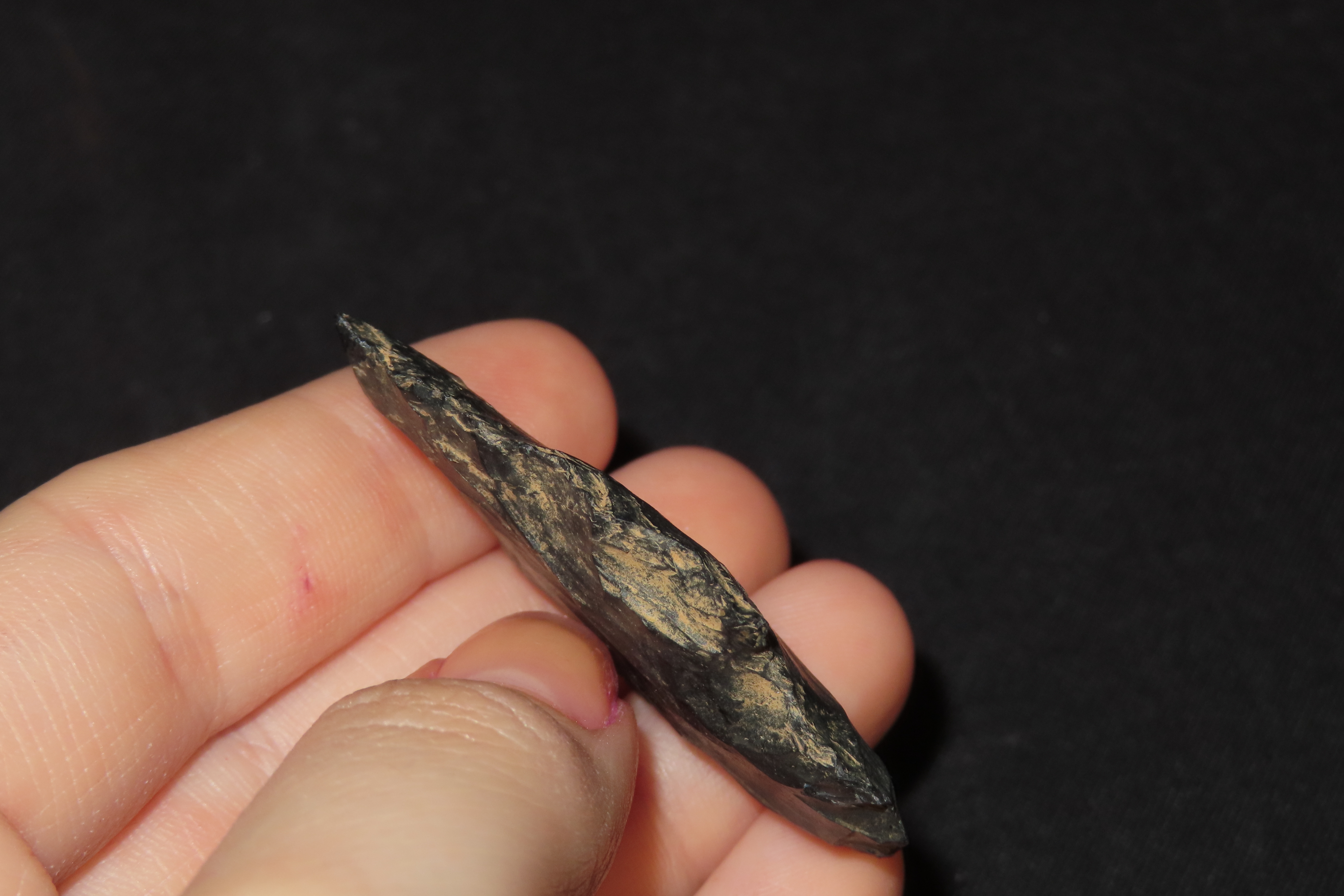 Colorful Lightning Streak Novaculite Gary / Adena found in Northern Arkansas. Great Color!