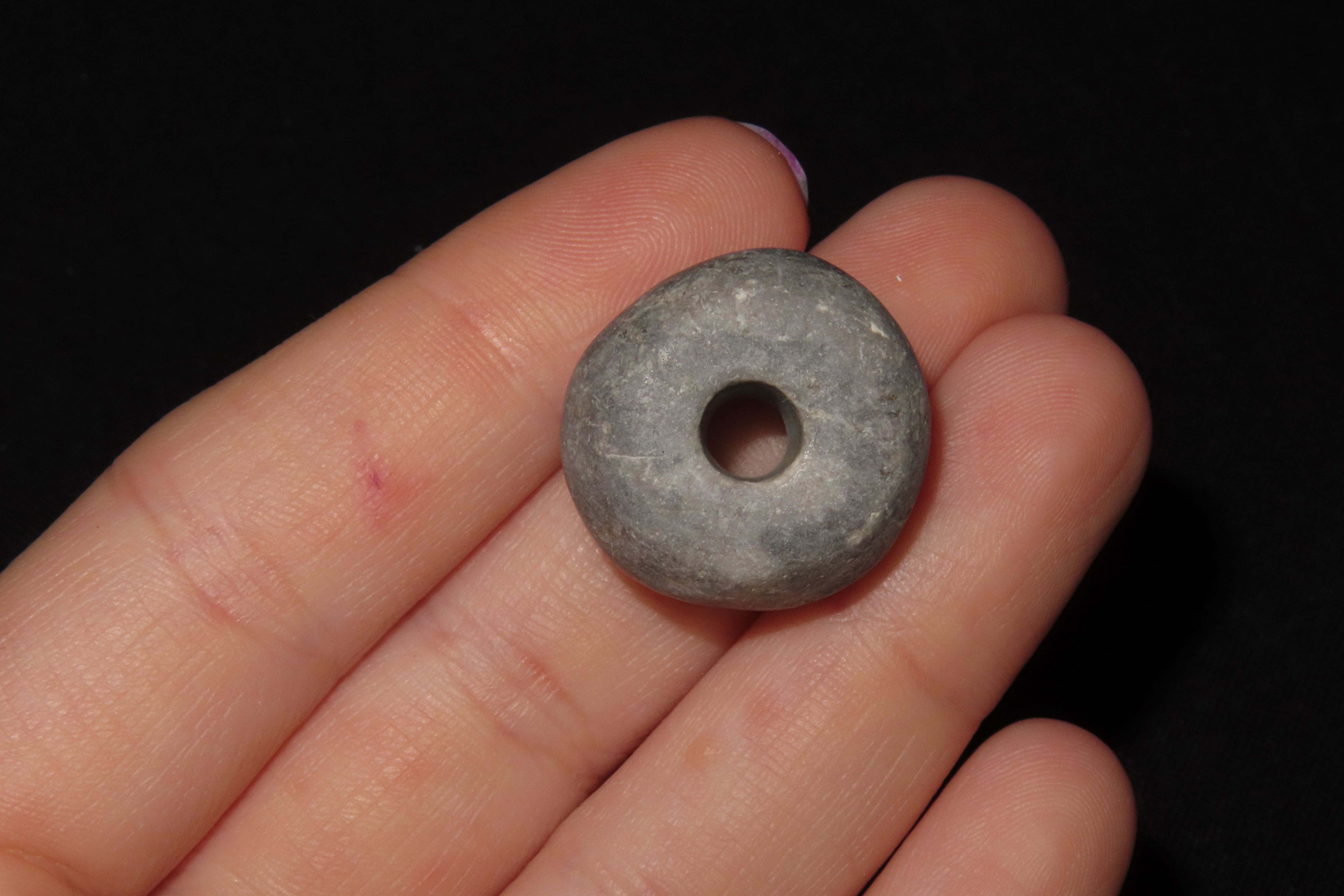 Lot of 3 Pre-Columbian Mayan Stone Beads / Pendant. Guatemala.