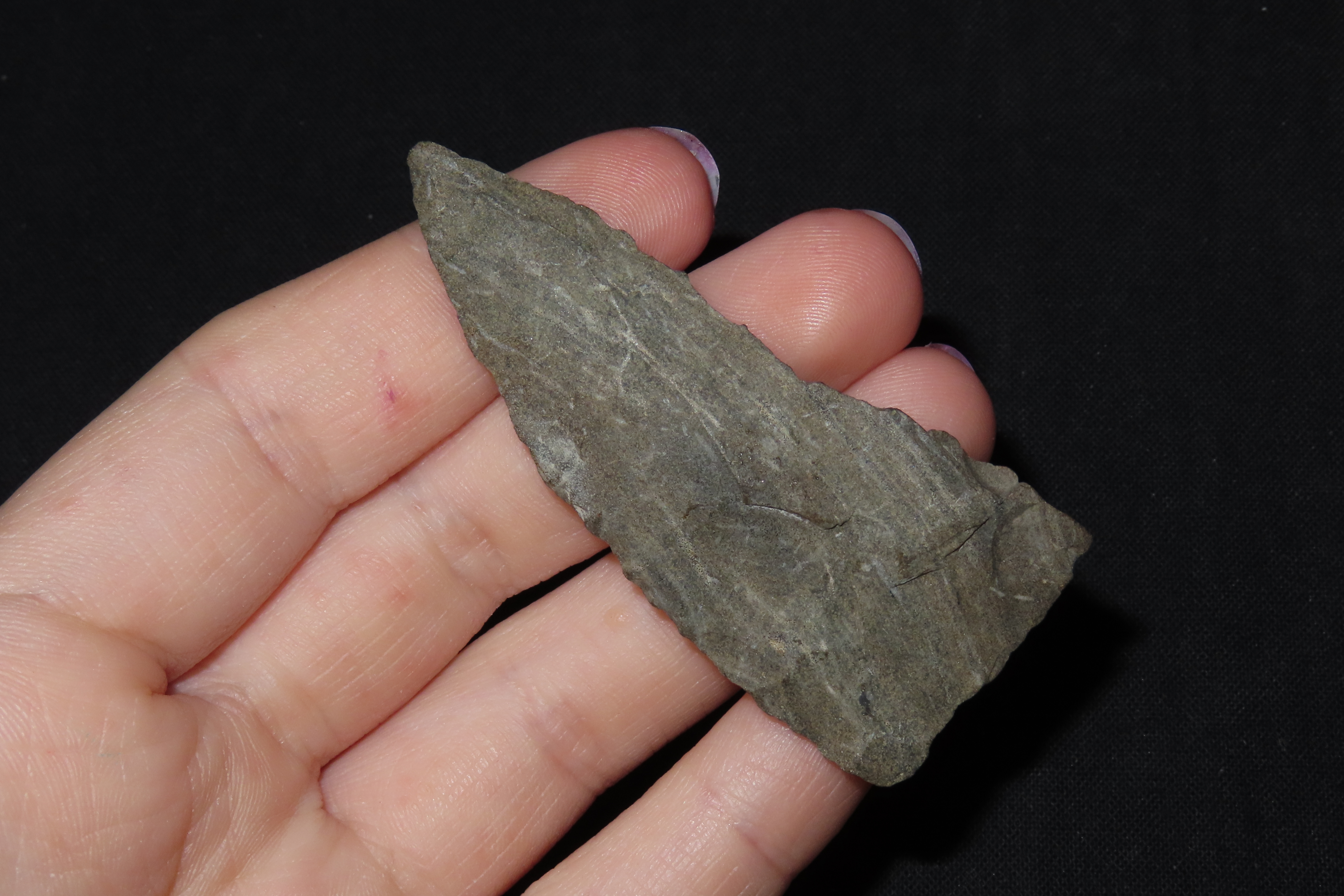 2 1/2" Cobbs Archaic Knife Balde found in Tennessee. Indian Arrowhead, Artifact.