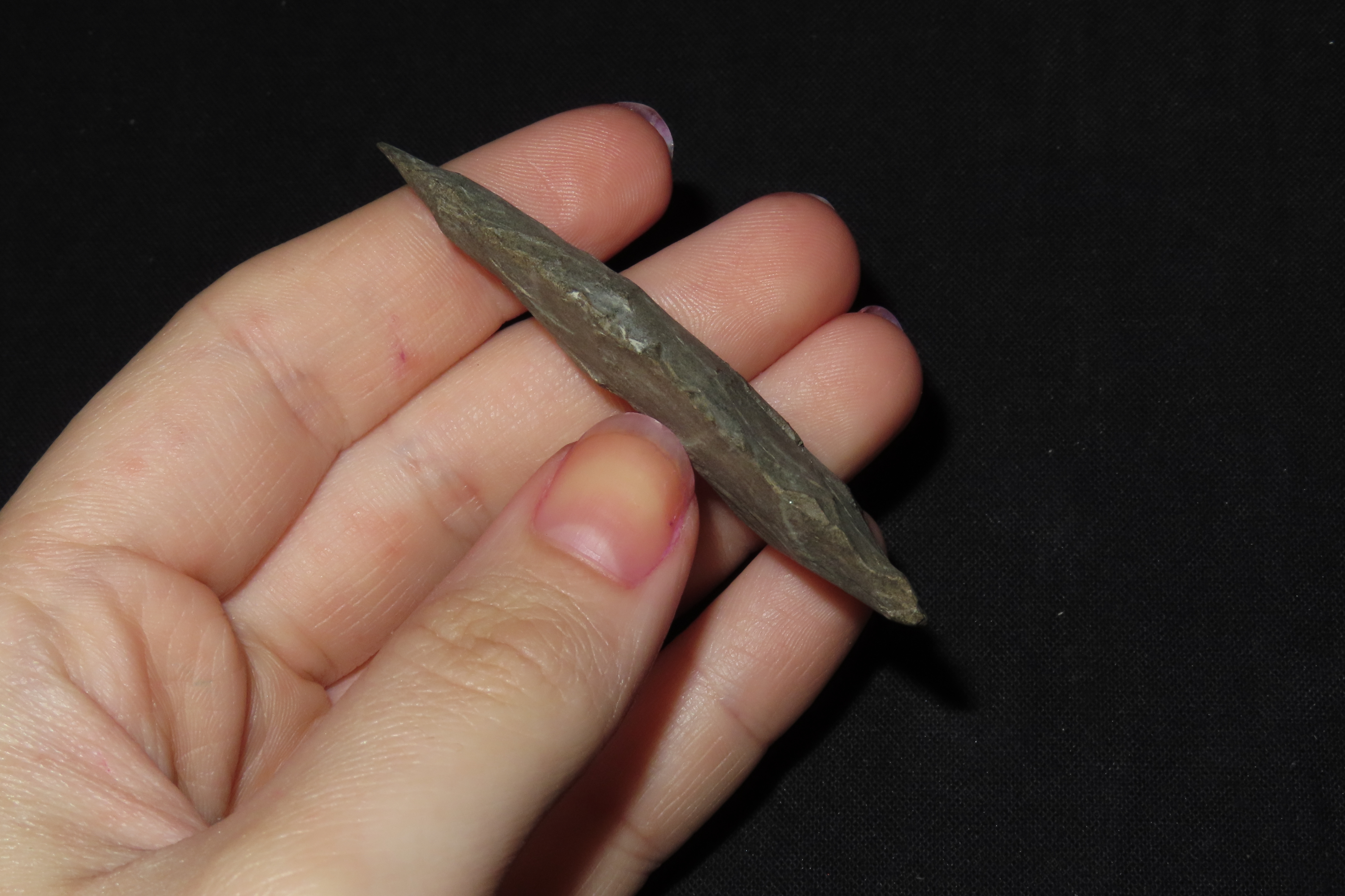 2 1/2" Cobbs Archaic Knife Balde found in Tennessee. Indian Arrowhead, Artifact.