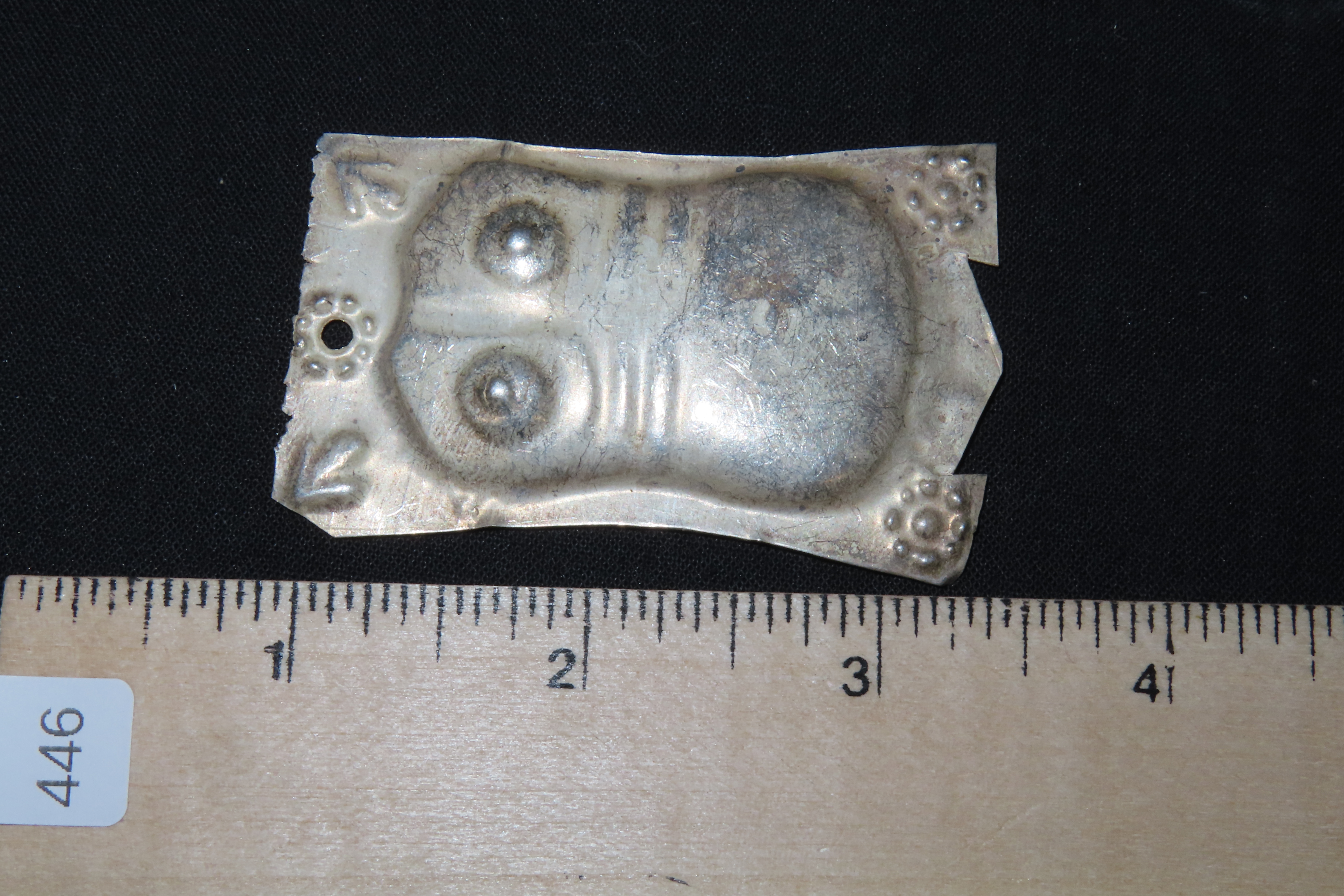 2 1/2" Vintage 1800's Silver Ex Voto Milagro Pendant. Colonial Era Religeous Offerings for Well Being, Healing, or Giving Thanks for a Mirac