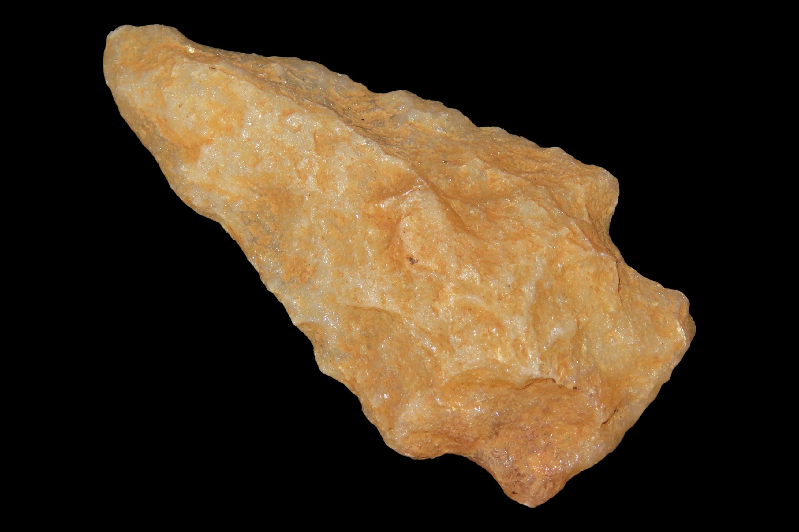 2 1/4" Translucent Quartz Halifax found in North Carolina. Indian Arrowhead, Artifact.