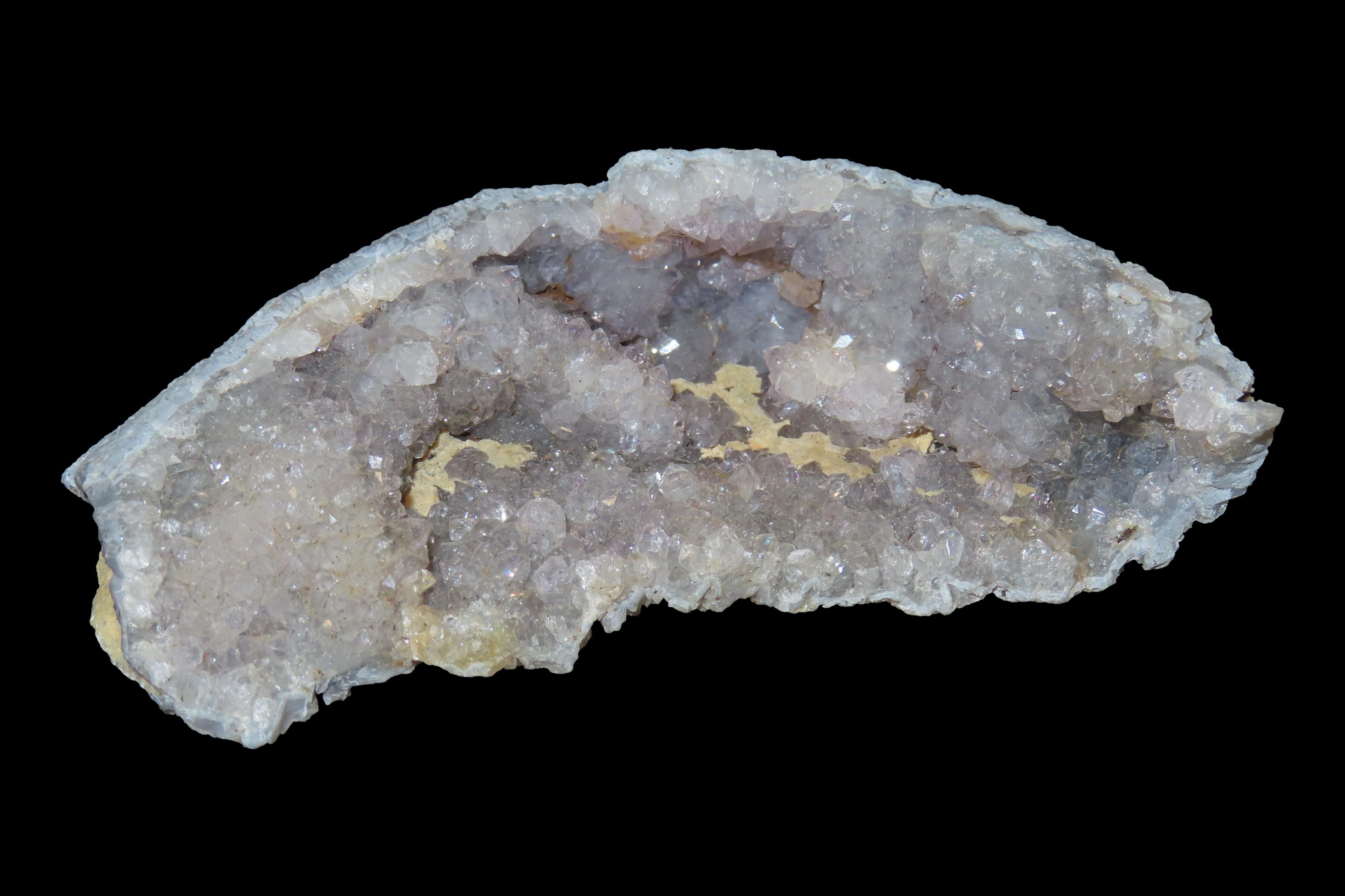 Beautiful Large Cut & Polished Geode Cave Quartz Cluster. Amazing Color! Nice Large Example