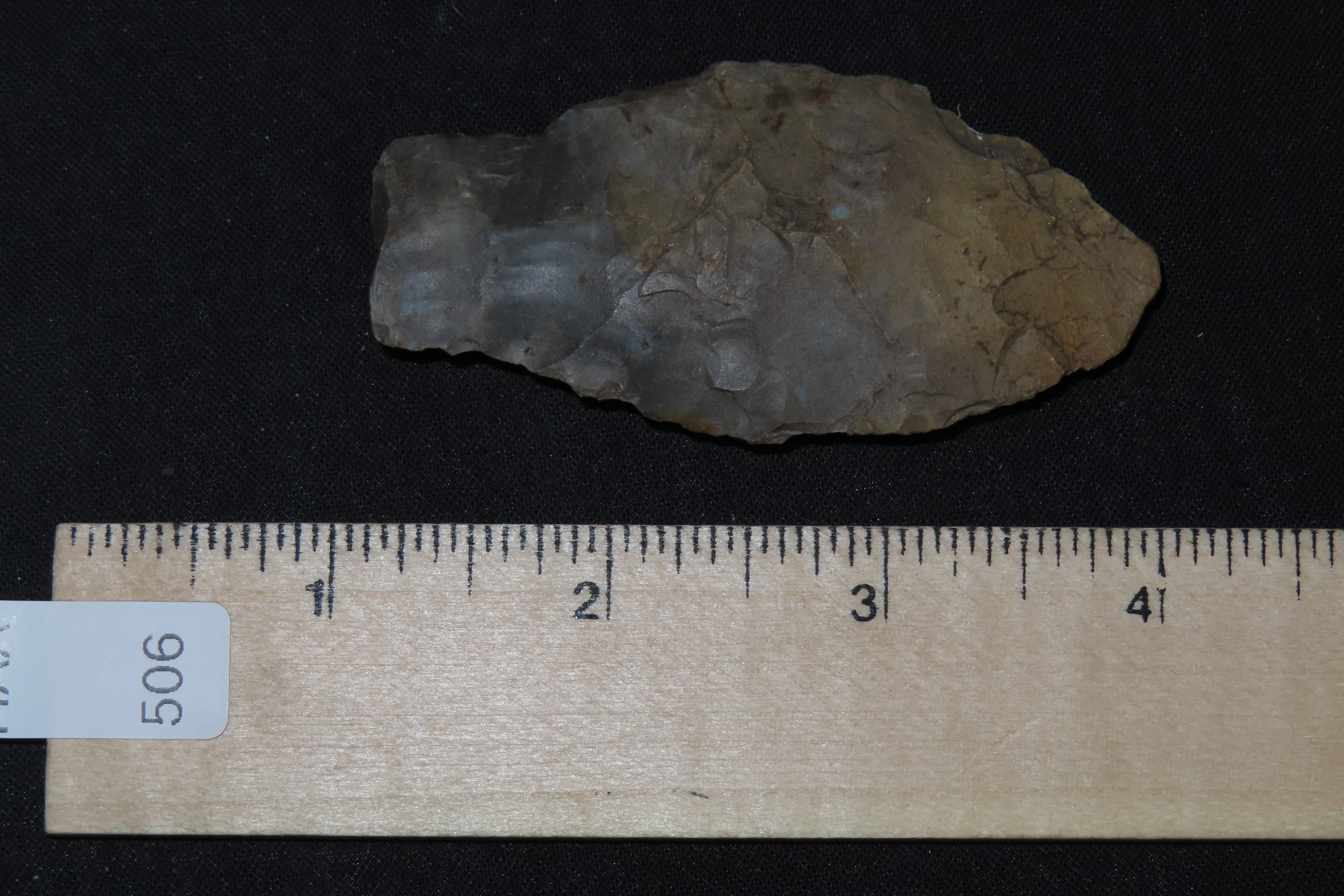 2 7/8" Paleo Stingtown Lance found in Stewart County Tennessee. Indian Arrowhead, Artifact.