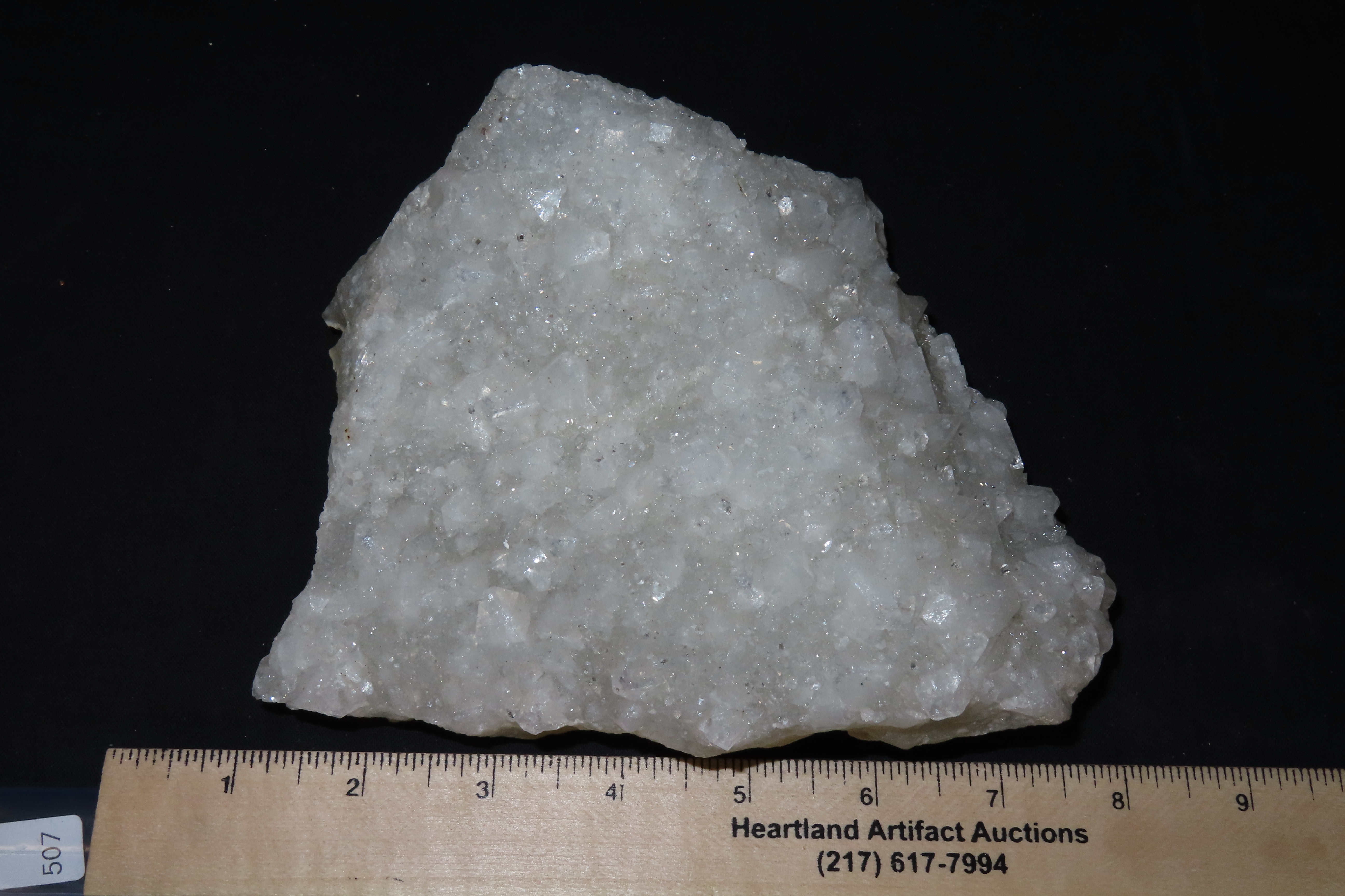 Beautiful Large 7" Crystal Clear Quartz Cluster. Great Display Specimen.