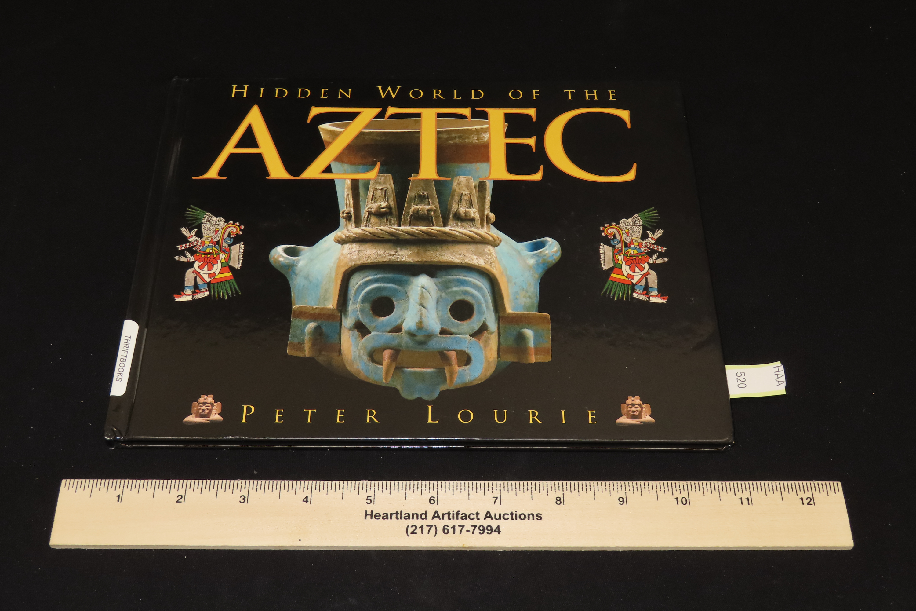HIDDEN WORLD OF THE AZTEC, HARDBACK, 50 PAGES OF PICTURES & INFO ON THE AZTEC CIVILIZATION, THEIR ARTIFACTS, CULTURE, AND ARCHITECTURE