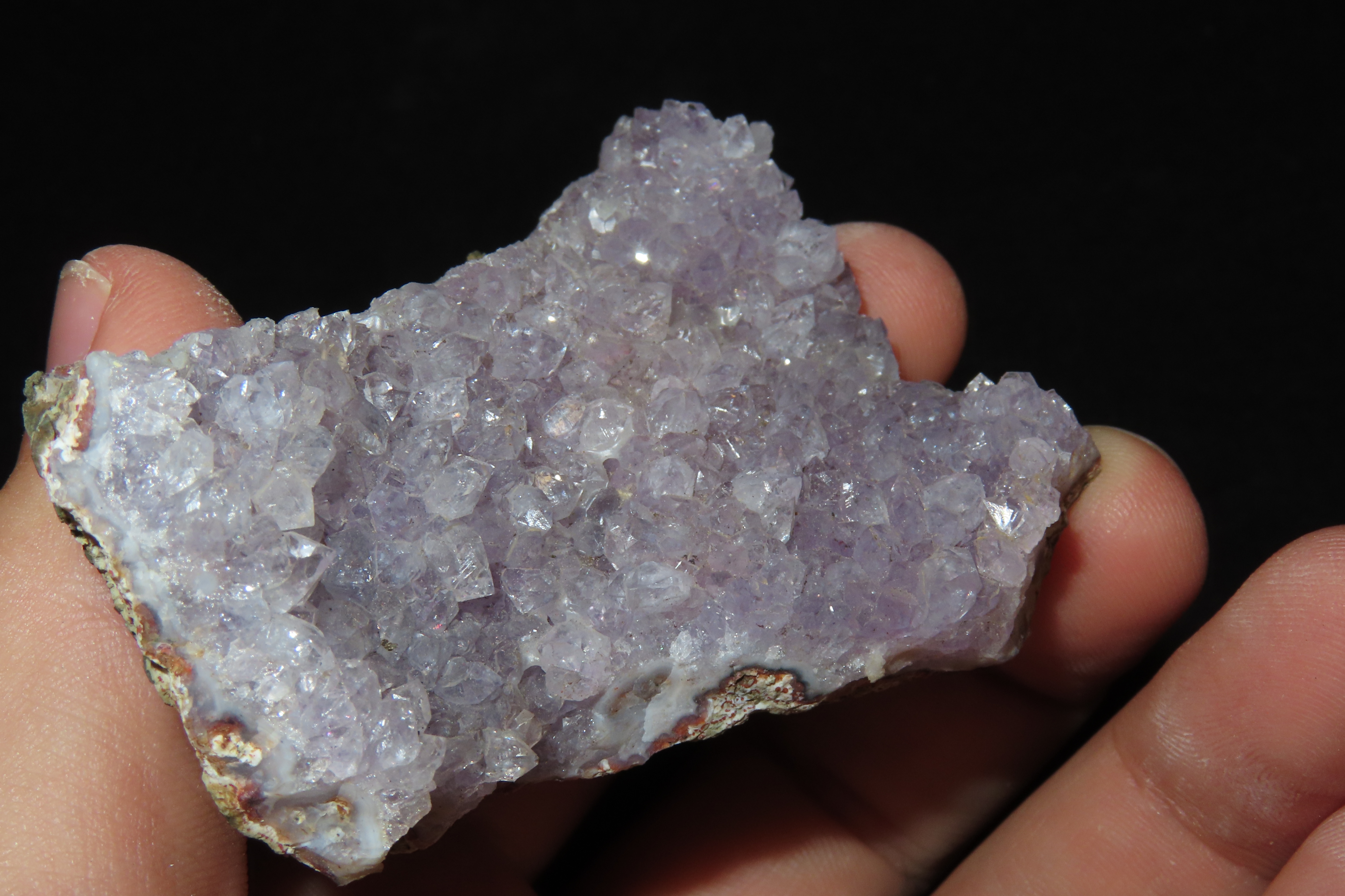 Beautiful Purple Amethyst Geode Cave Cluster. Great Color.