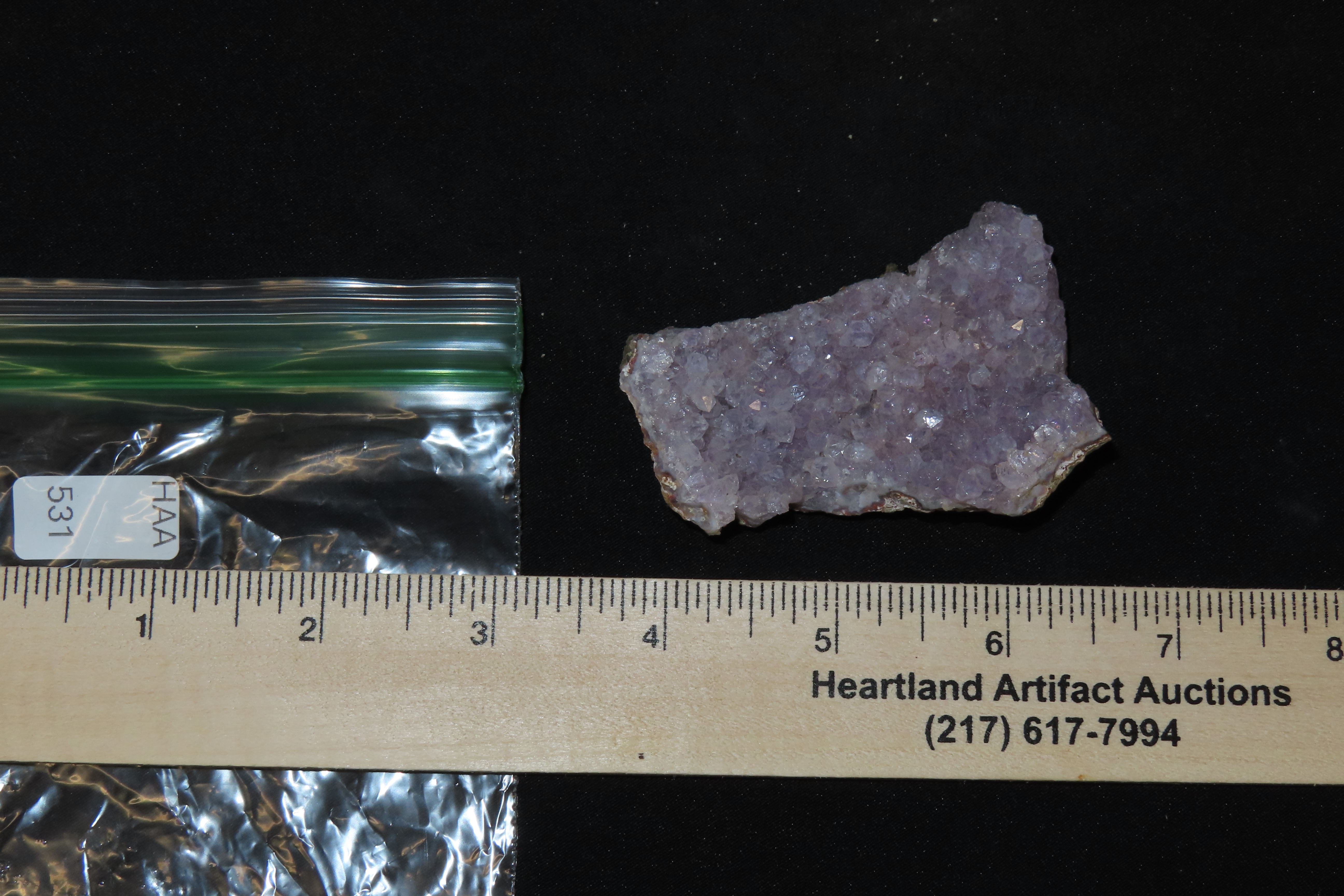 Beautiful Purple Amethyst Geode Cave Cluster. Great Color.