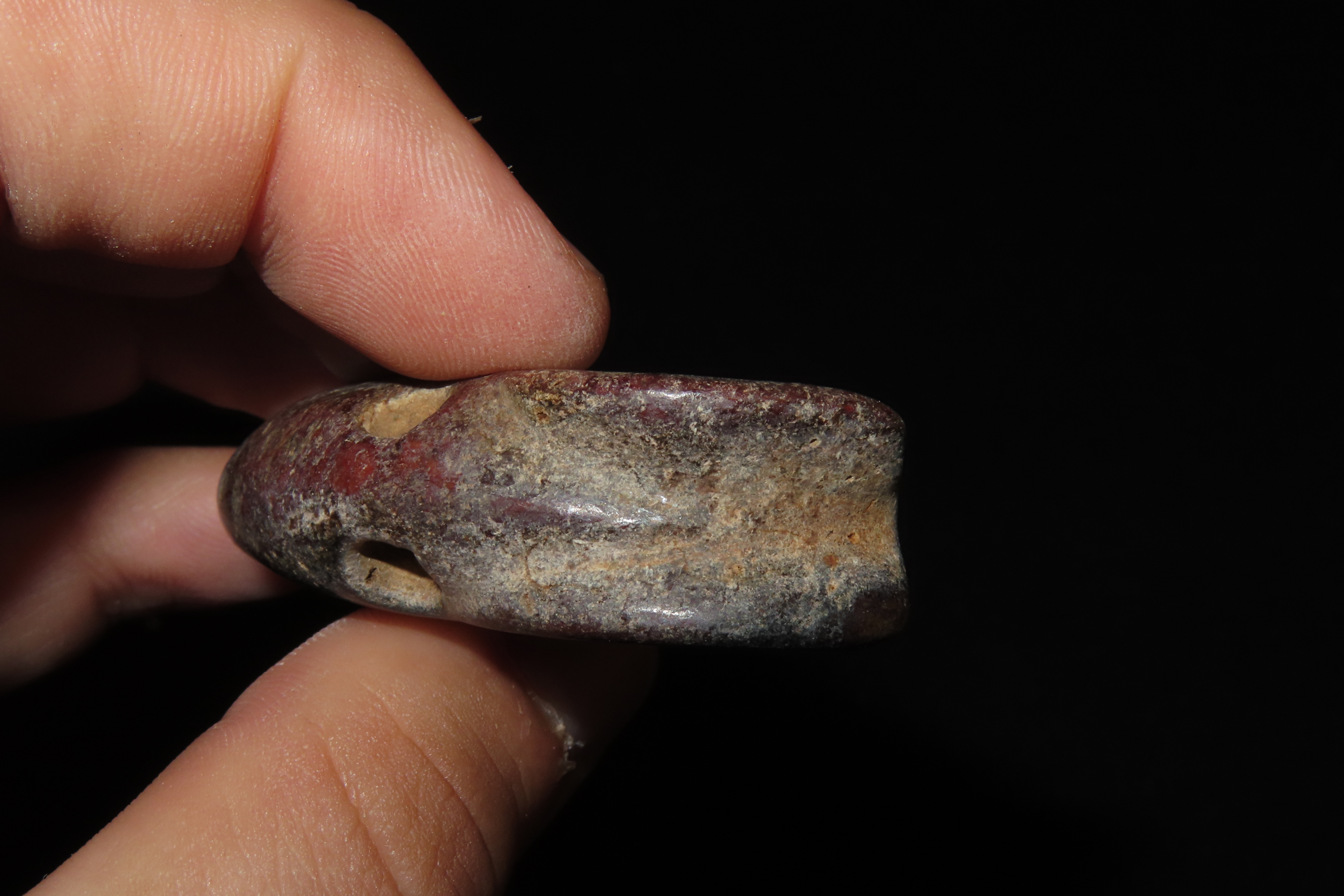 Nice Antique Chinese Hongshan Culture Jade Effigy Pendant, Hand Made Example.