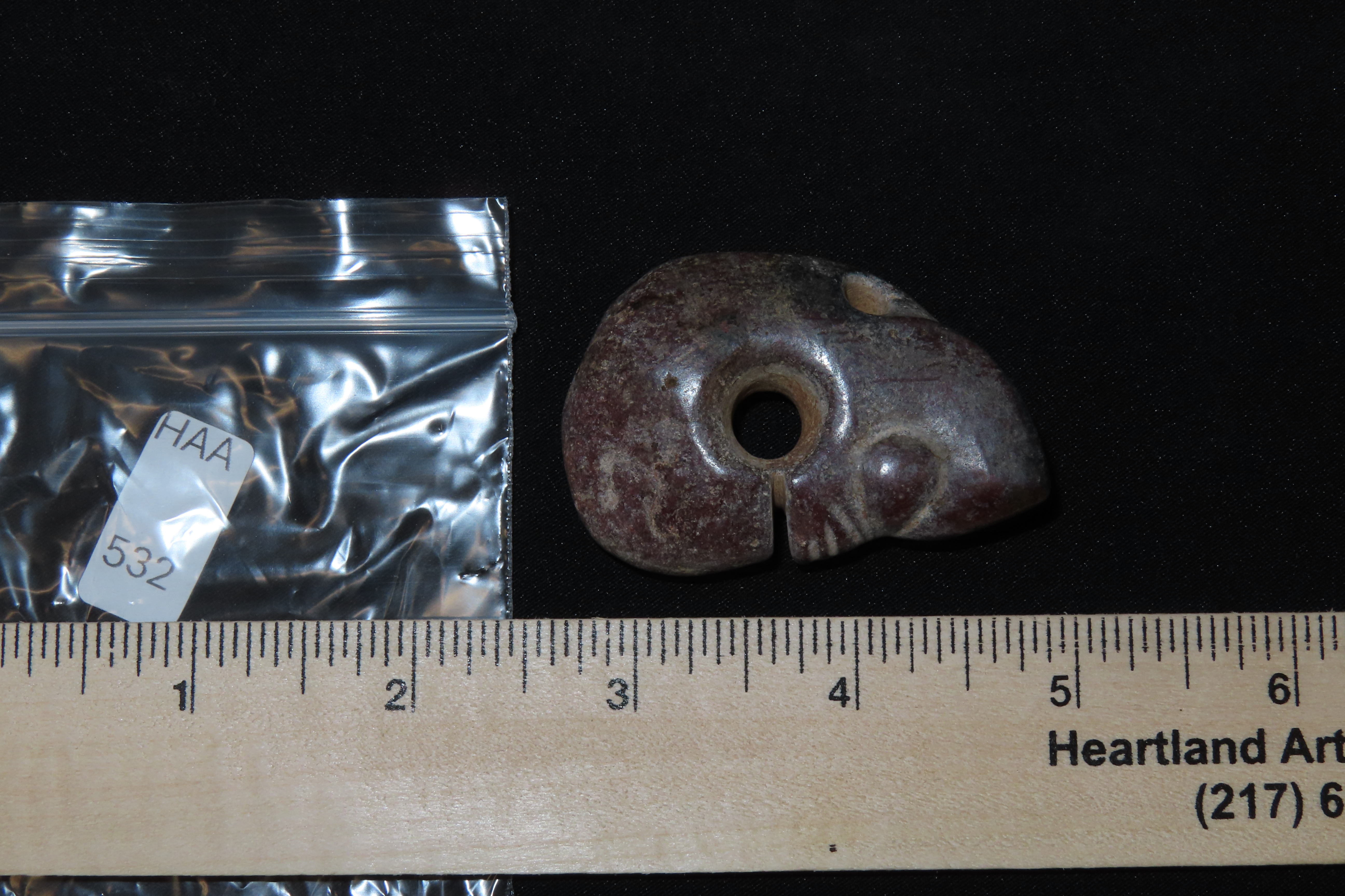 Nice Antique Chinese Hongshan Culture Jade Effigy Pendant, Hand Made Example.