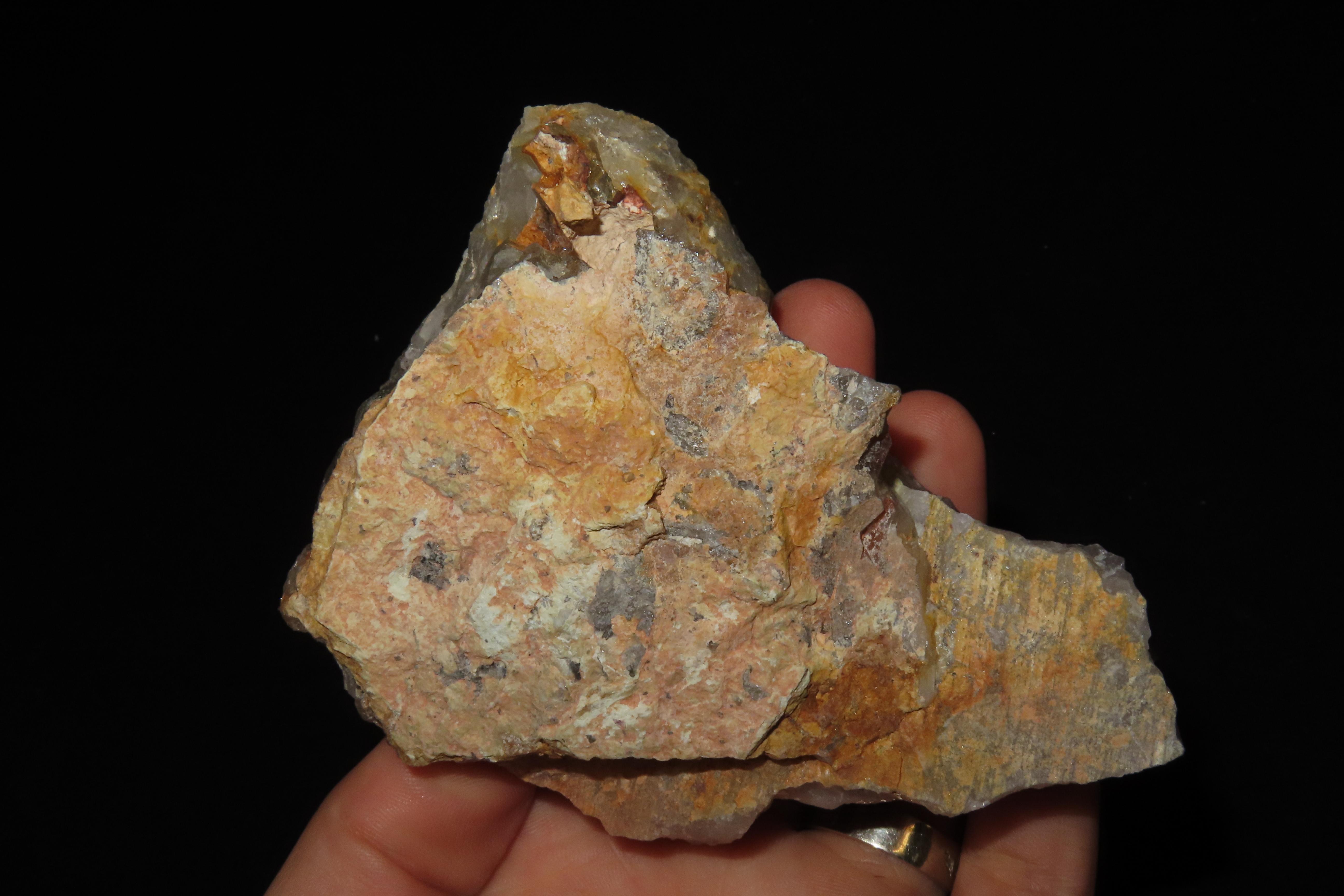 Beautiful Large Red Quartz Crystal Cluster, Great Display Specimen.