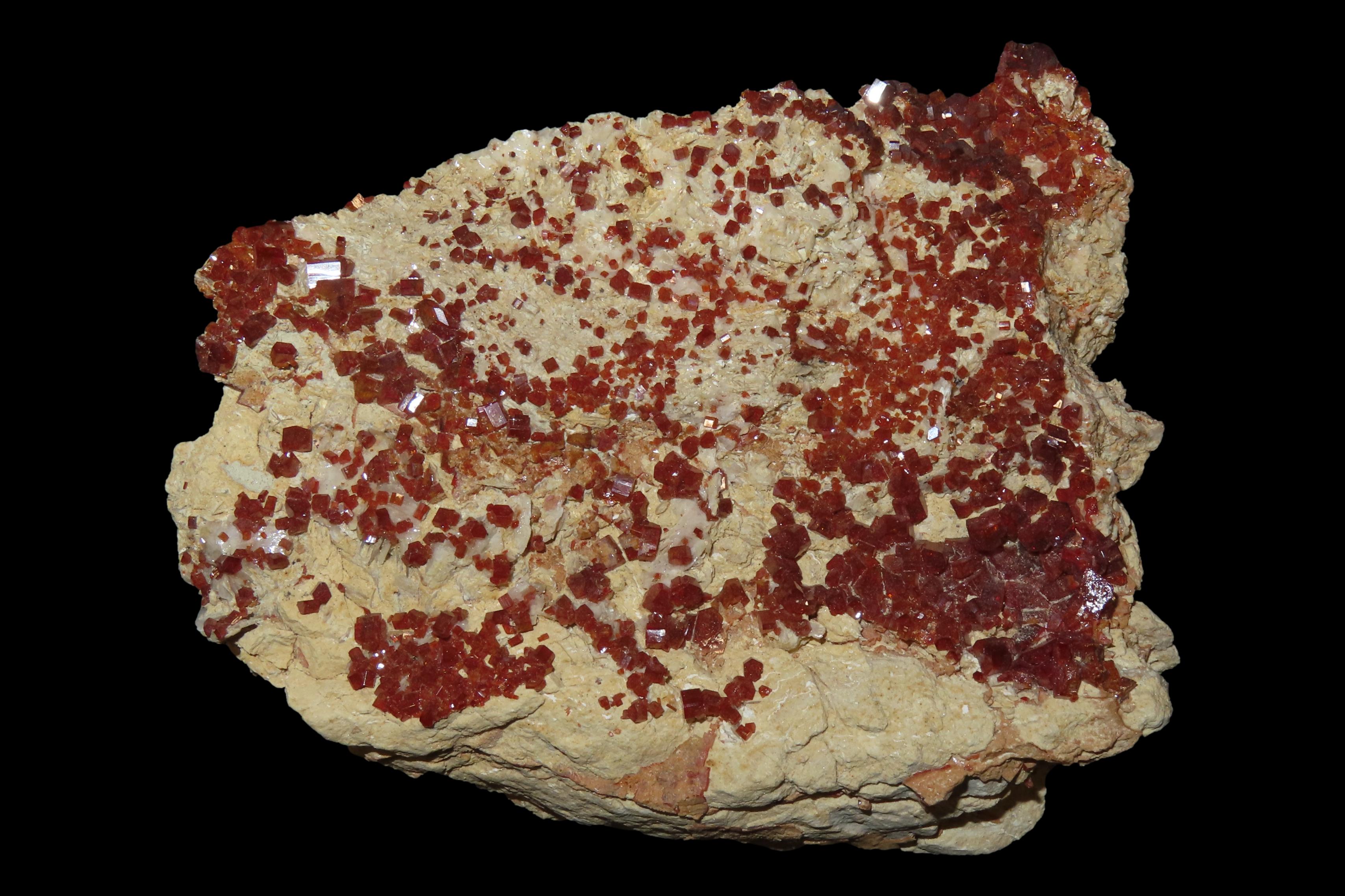 Beautiful Large Red Quartz Crystal Cluster, Great Display Specimen.