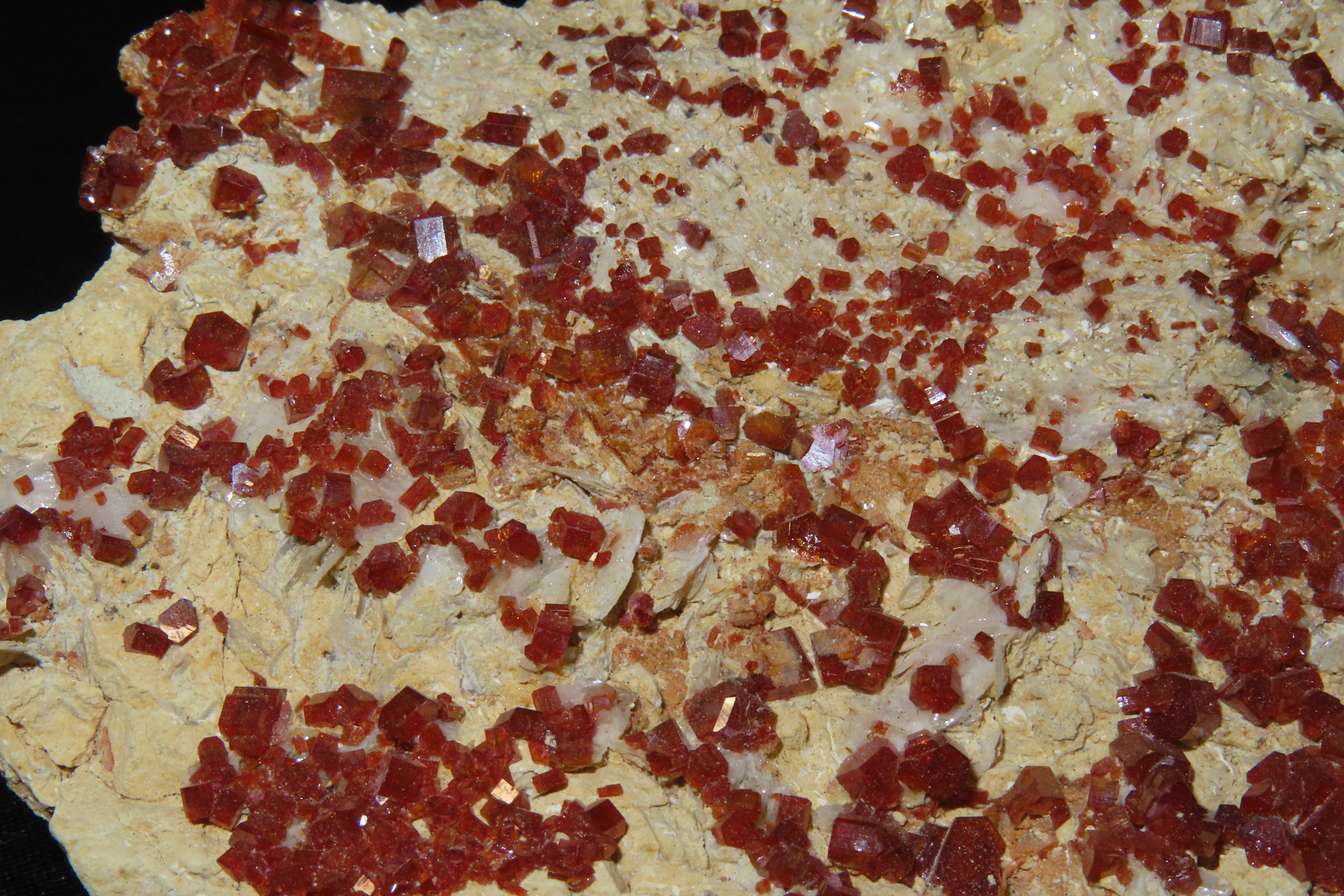 Beautiful Large Red Quartz Crystal Cluster, Great Display Specimen.