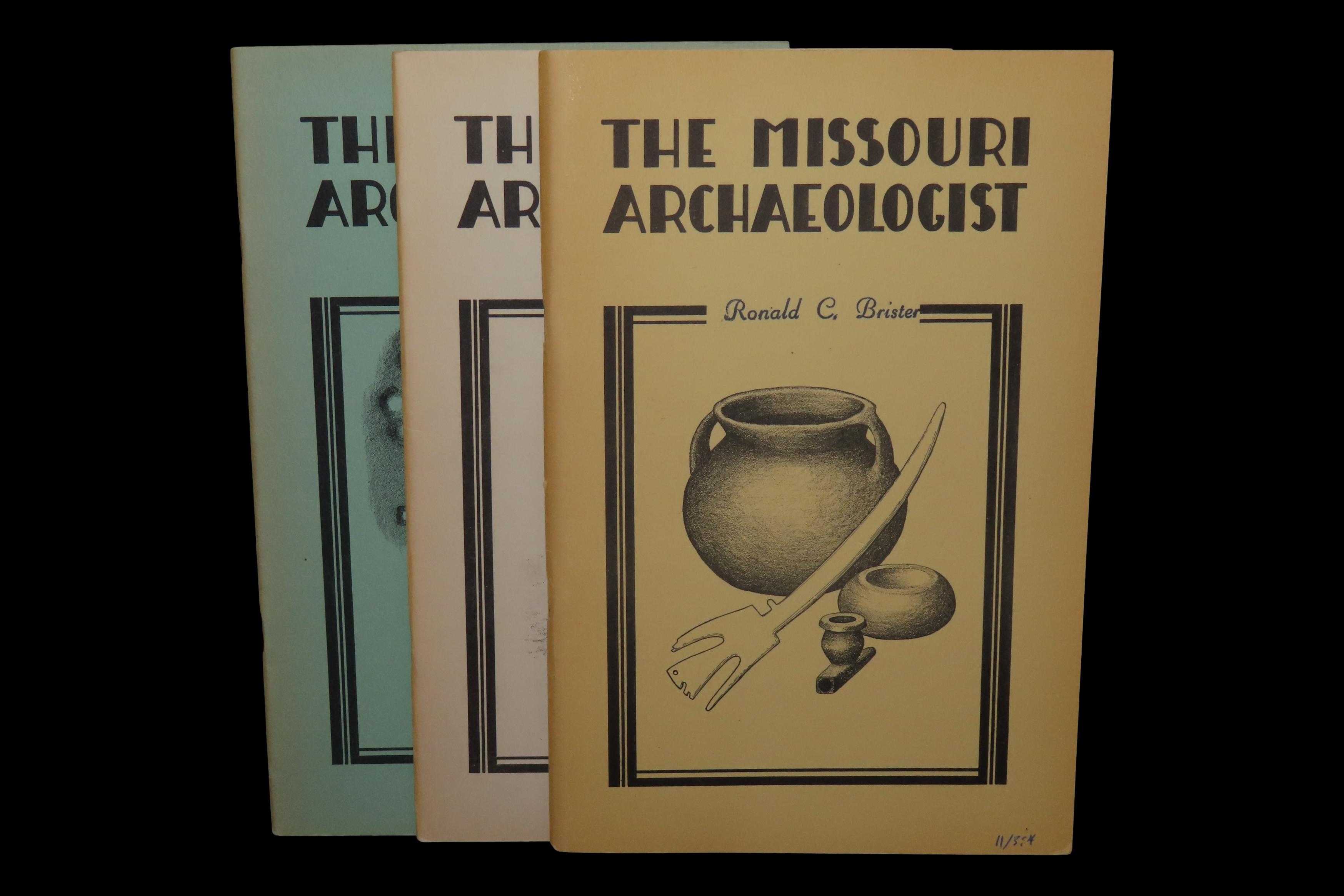 3 Hard to find Early Issues of the Missouri Archaeologist, 1949. Full of Pics & Articles on all kinds of Artifacts & Sites.