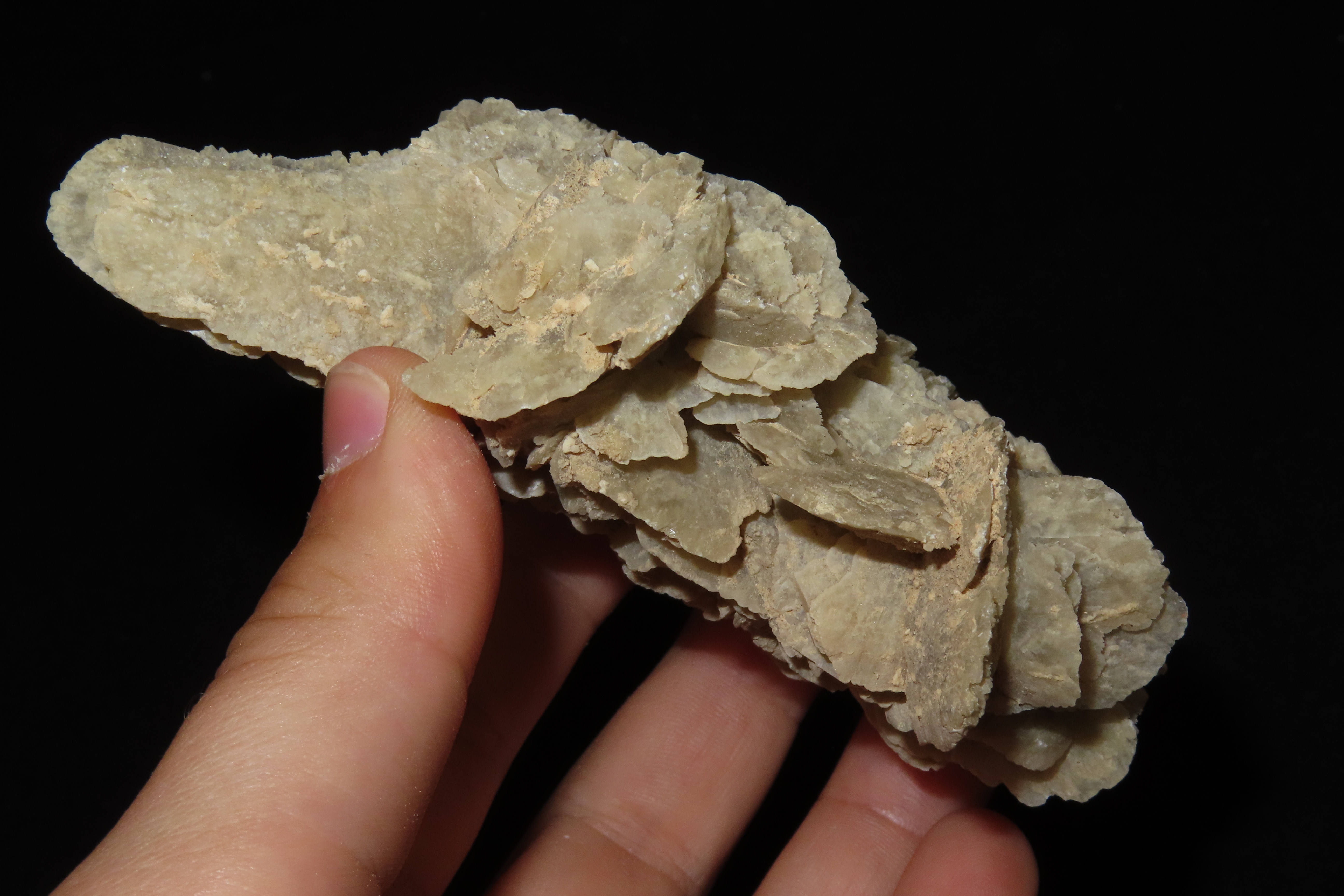 Beautiful Gypsum Celenite Crystal Cluster. Great Display piece.