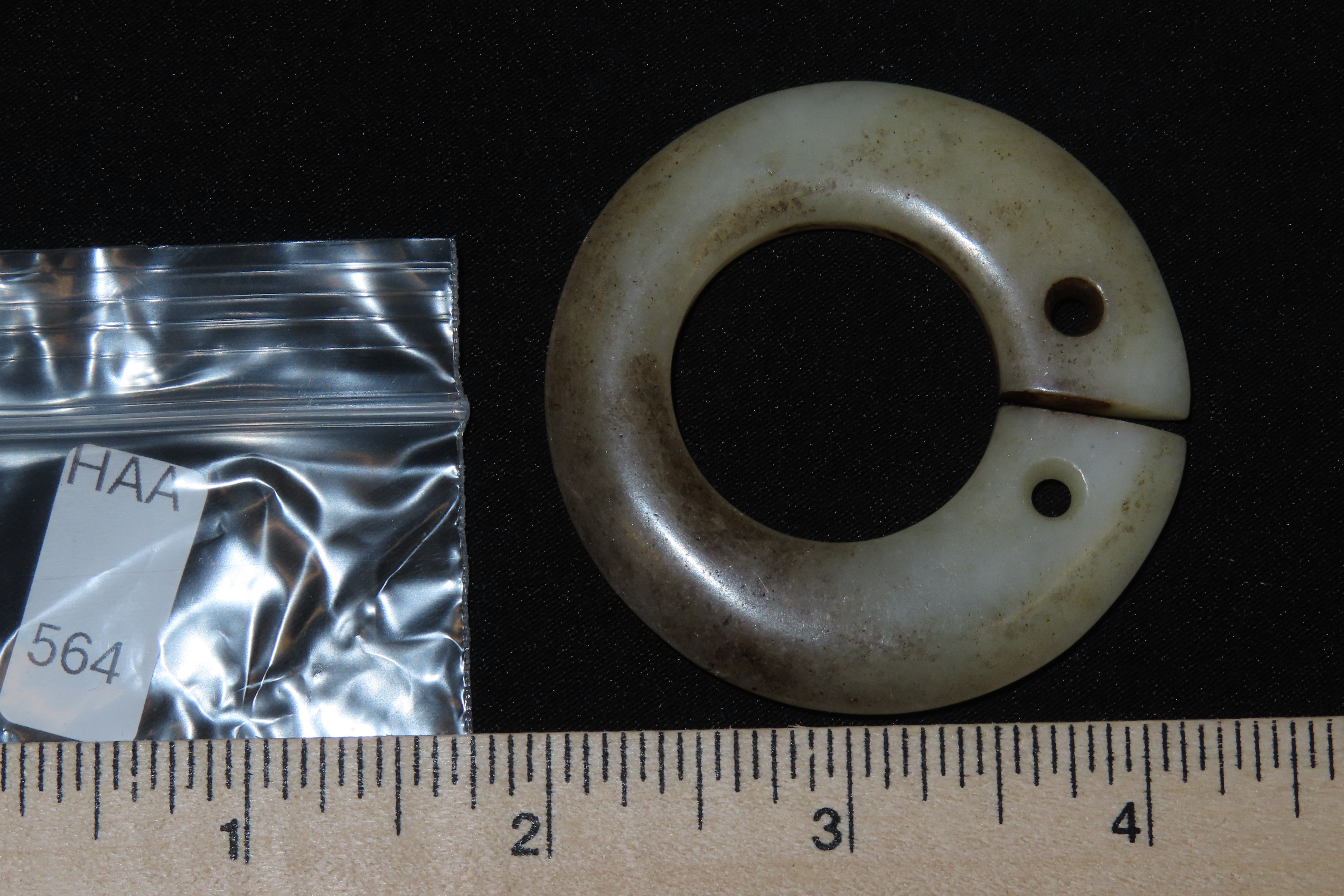 Nice Antique Chinese Hongshan Culture Jade Effigy Pendant, Hand Made Example.