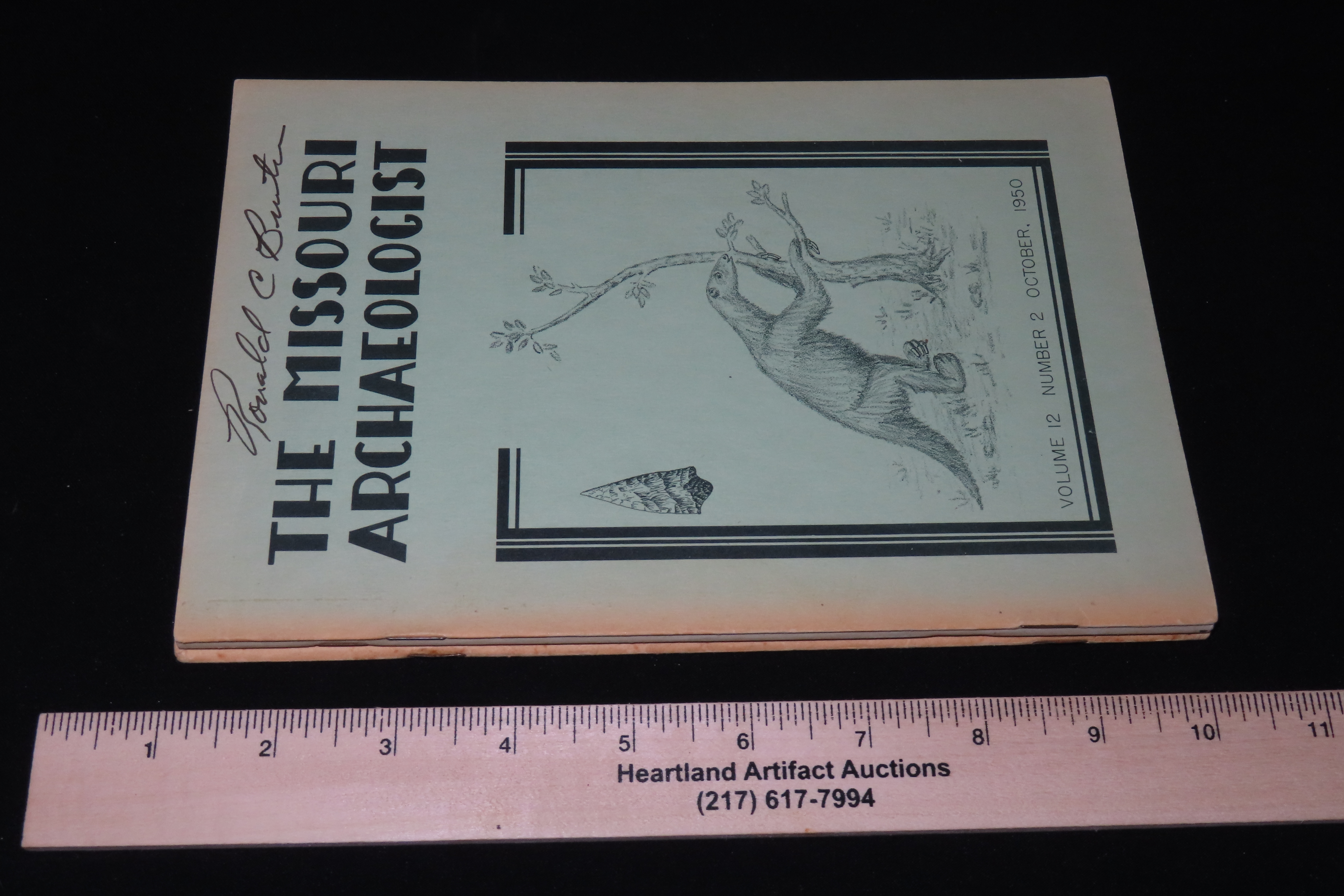 3 Hard to find Early Issues of the Missouri Archaeologist, 1950. Full of Pics & Articles on all kinds of Artifacts & Sites.