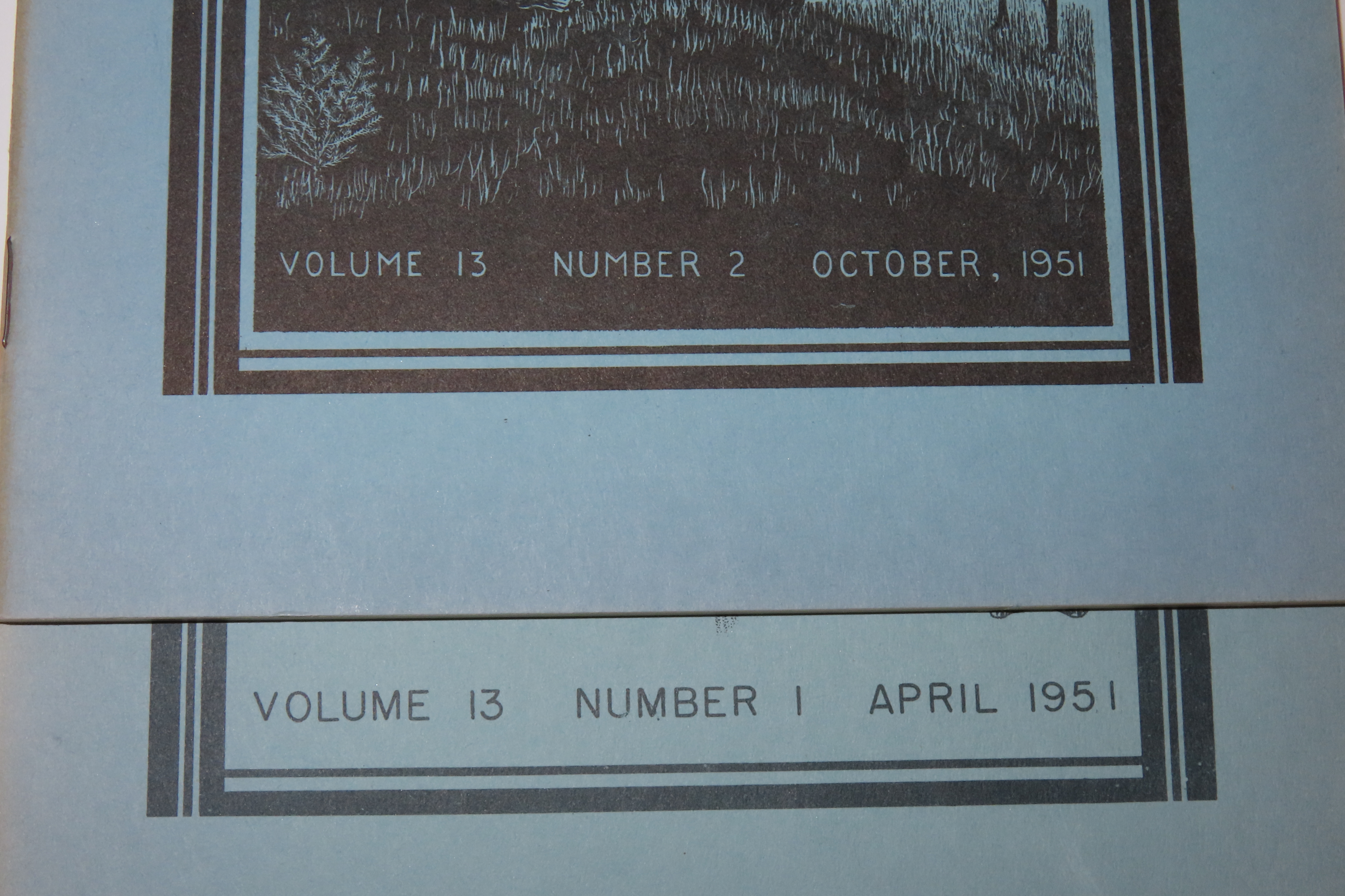 2 Hard to find Early Issues of the Missouri Archaeologist, 1951. Full of Pics & Articles on all kinds of Artifacts & Sites.