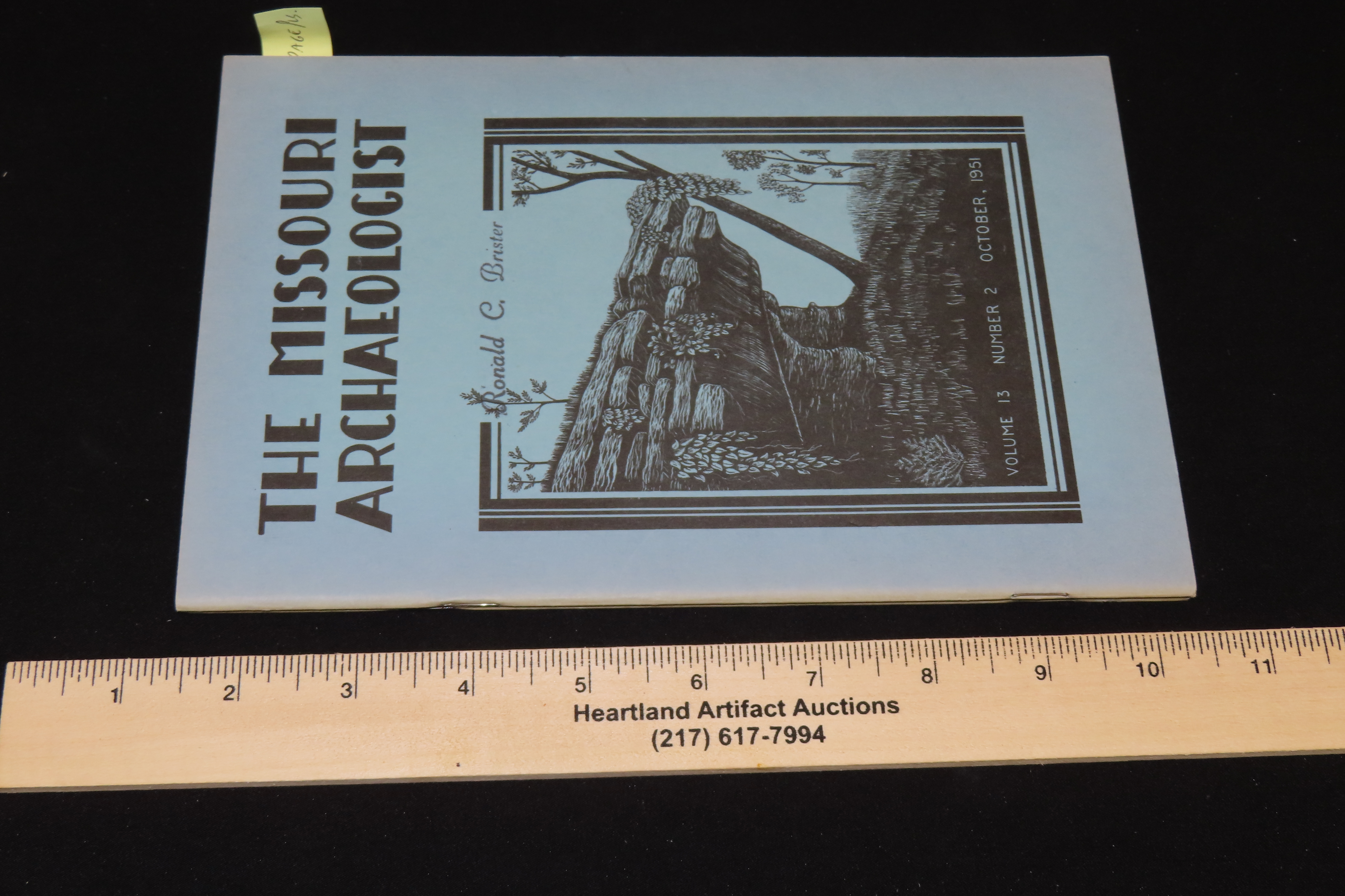 2 Hard to find Early Issues of the Missouri Archaeologist, 1951. Full of Pics & Articles on all kinds of Artifacts & Sites.