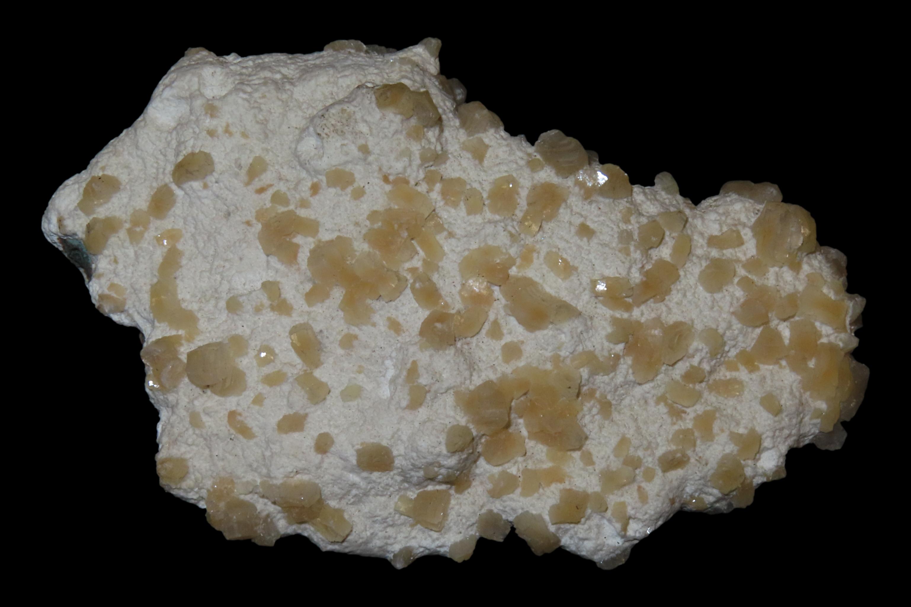 Beautiful Orangish / Peach Colored Quartz Crystal Cluster on white matrix. Amazing Display Piece.