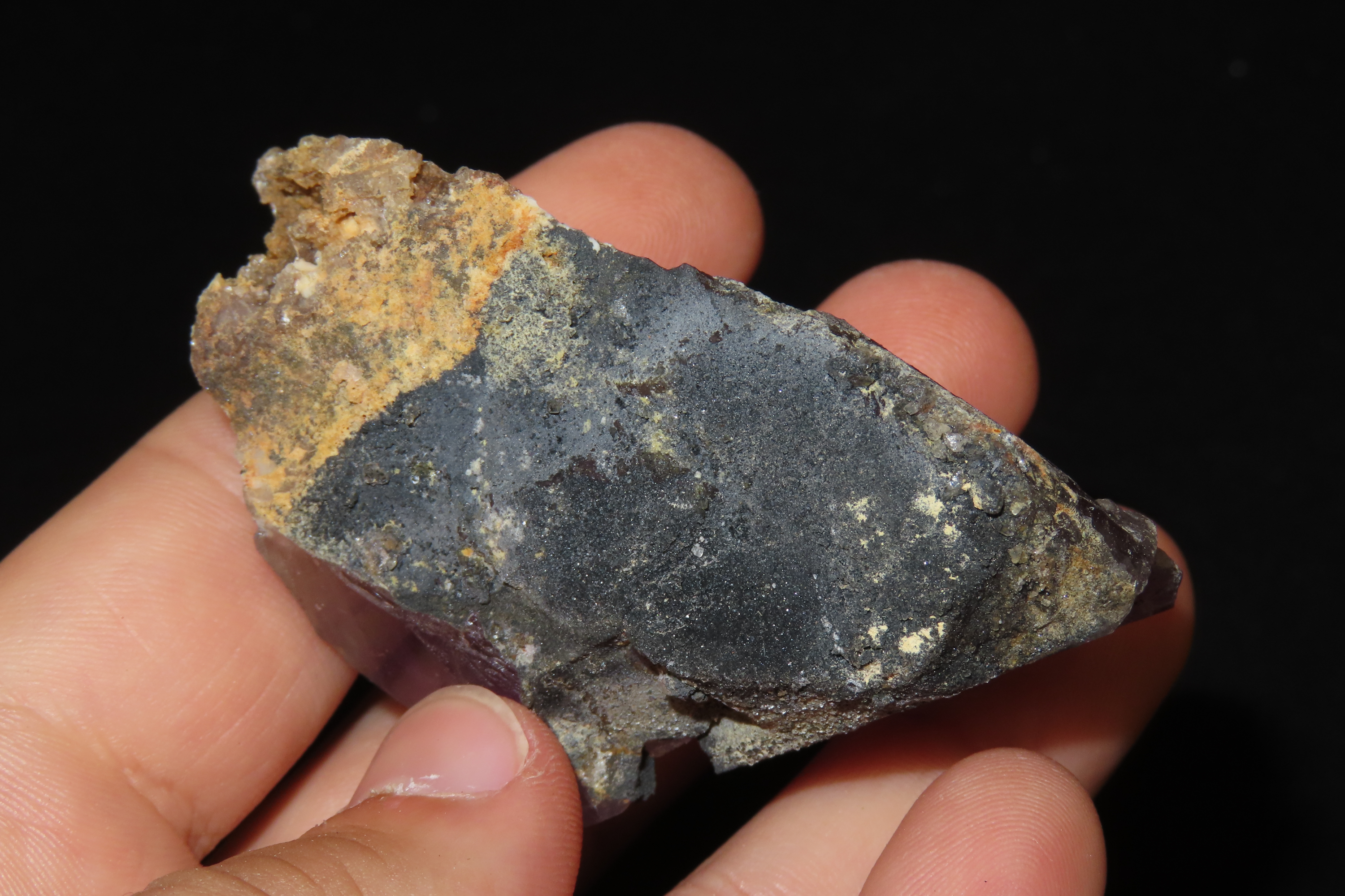 Beautiful large Chunk of Purple Fluorspar from Southern Illinois. Amazing colors!