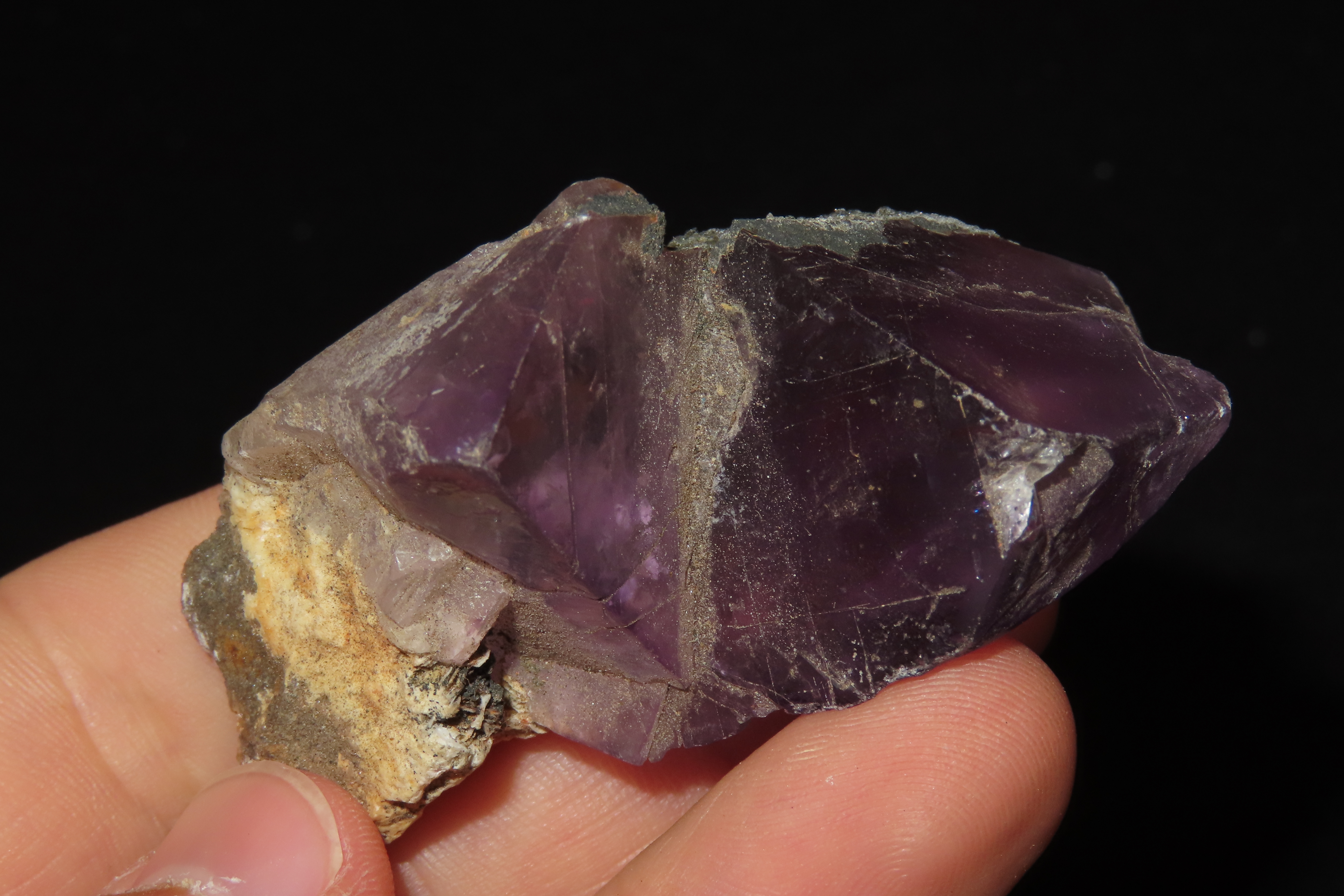 Beautiful large Chunk of Purple Fluorspar from Southern Illinois. Amazing colors!