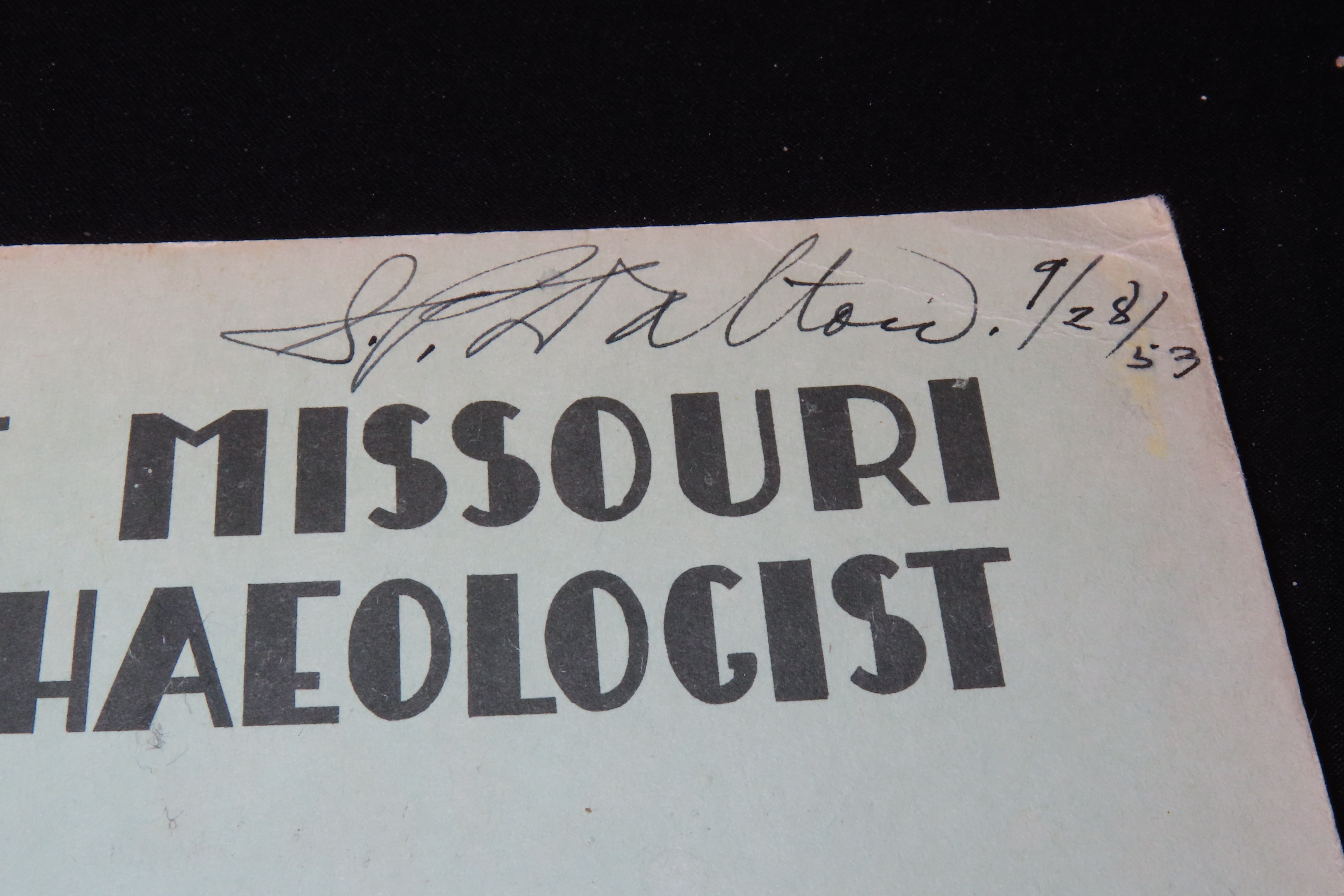 4 Hard to find Early Issues of the Missouri Archaeologist, 1953-1954. Full of Pics & Articles on all kinds of Artifacts & Sites. Including a