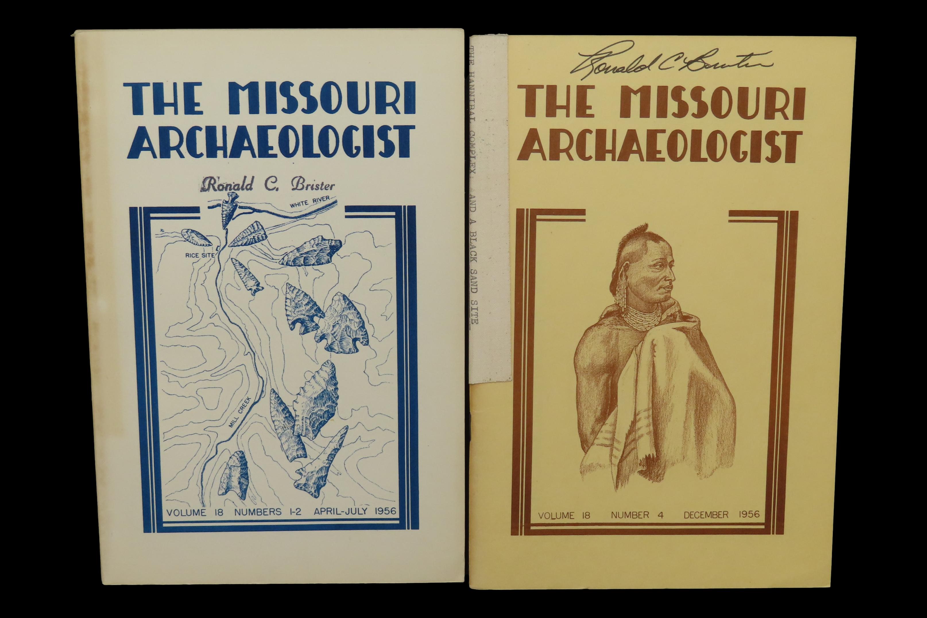 Volumes 1, 2, & 4 of the Missouri Archaeologist, 1956. Full of Pics & Articles on all kinds of Artifacts & Sites.