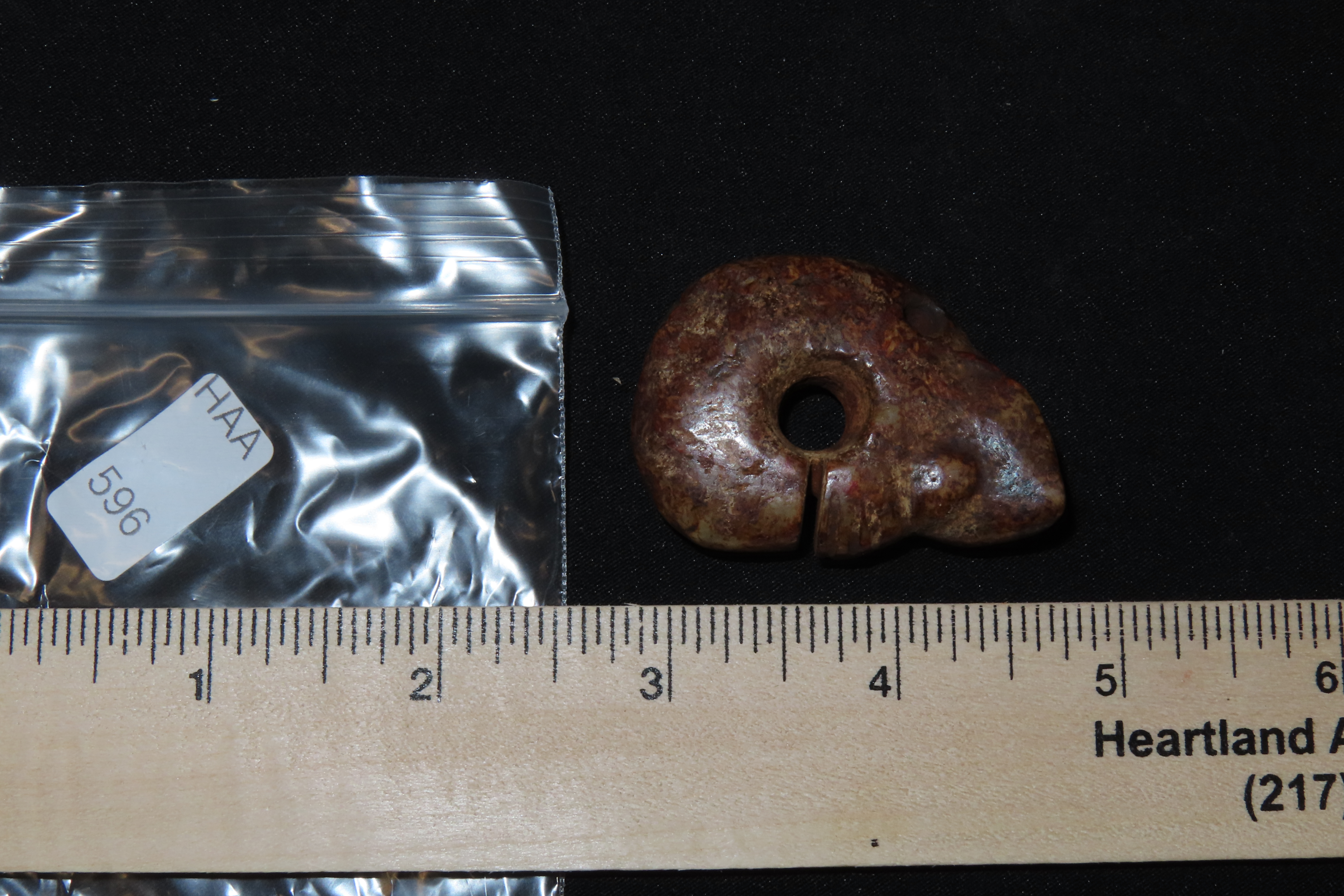 Nice Antique Chinese Hongshan Culture Jade Effigy Pendant, Hand Made Example.