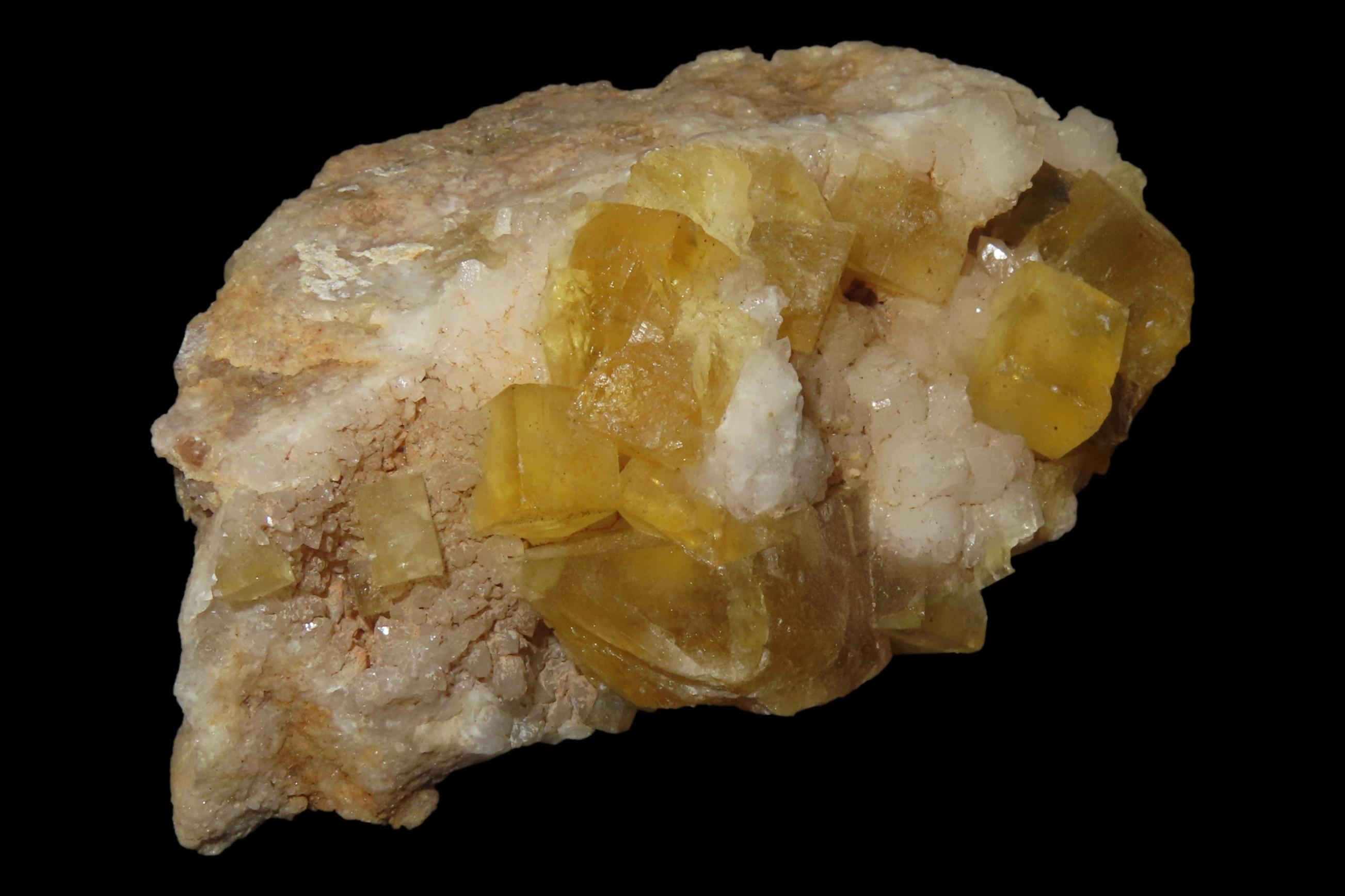 Beautiful large Chunk of Yellow Fluorspar from Southern Illinois. Amazing colors!